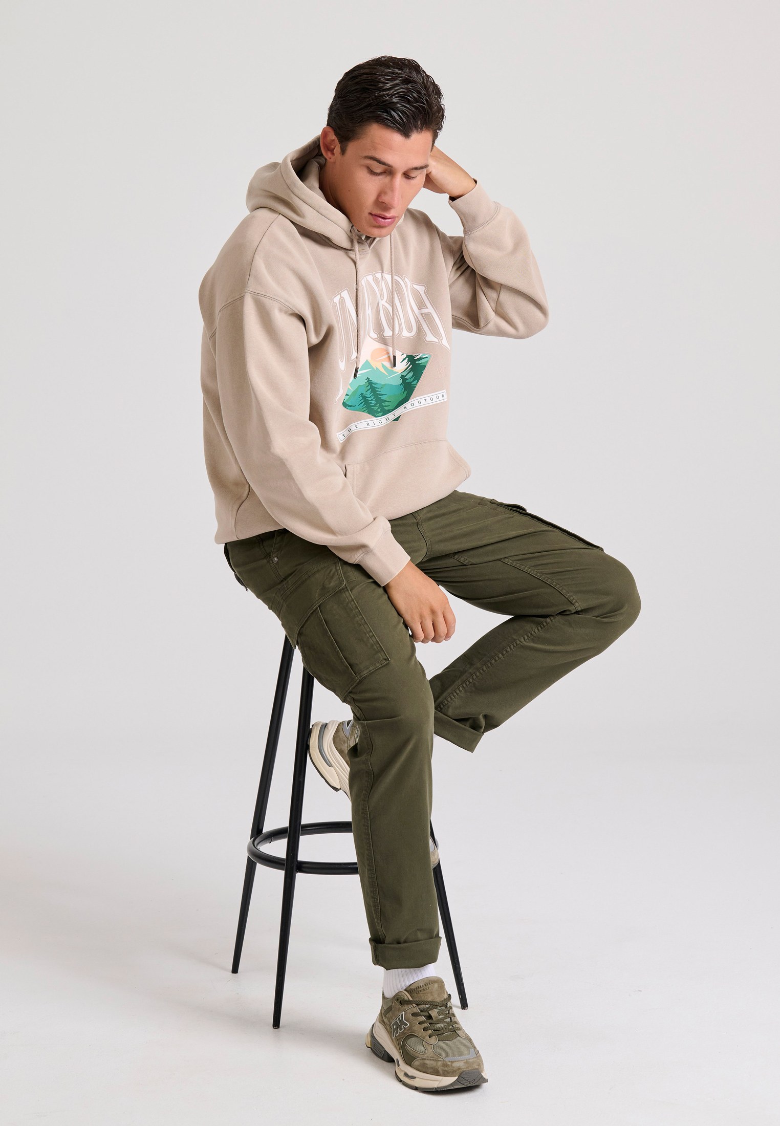 Men's Trousers Funky Buddha Olive