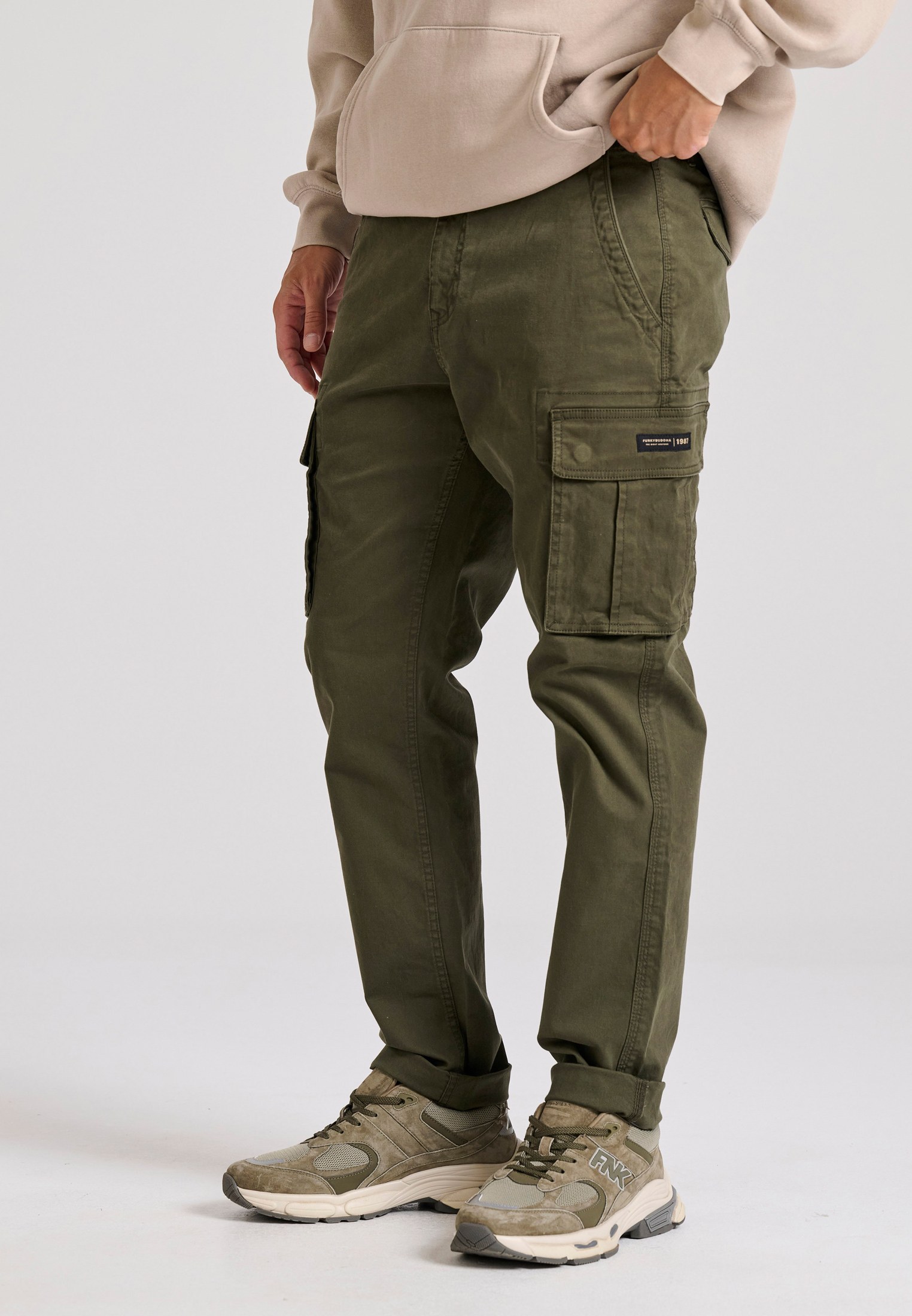 Men's Trousers Funky Buddha Olive