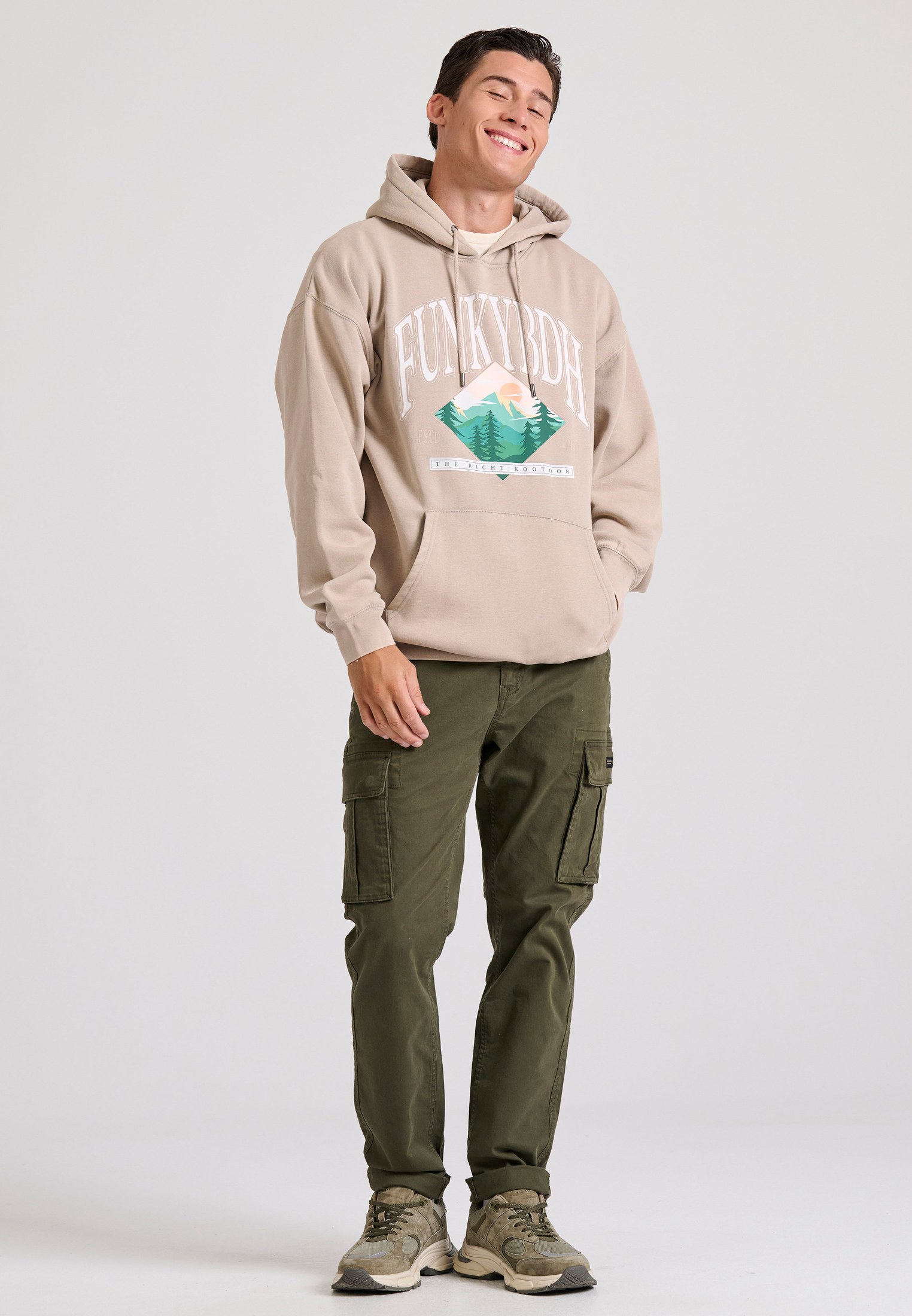 Men's Trousers Funky Buddha Olive