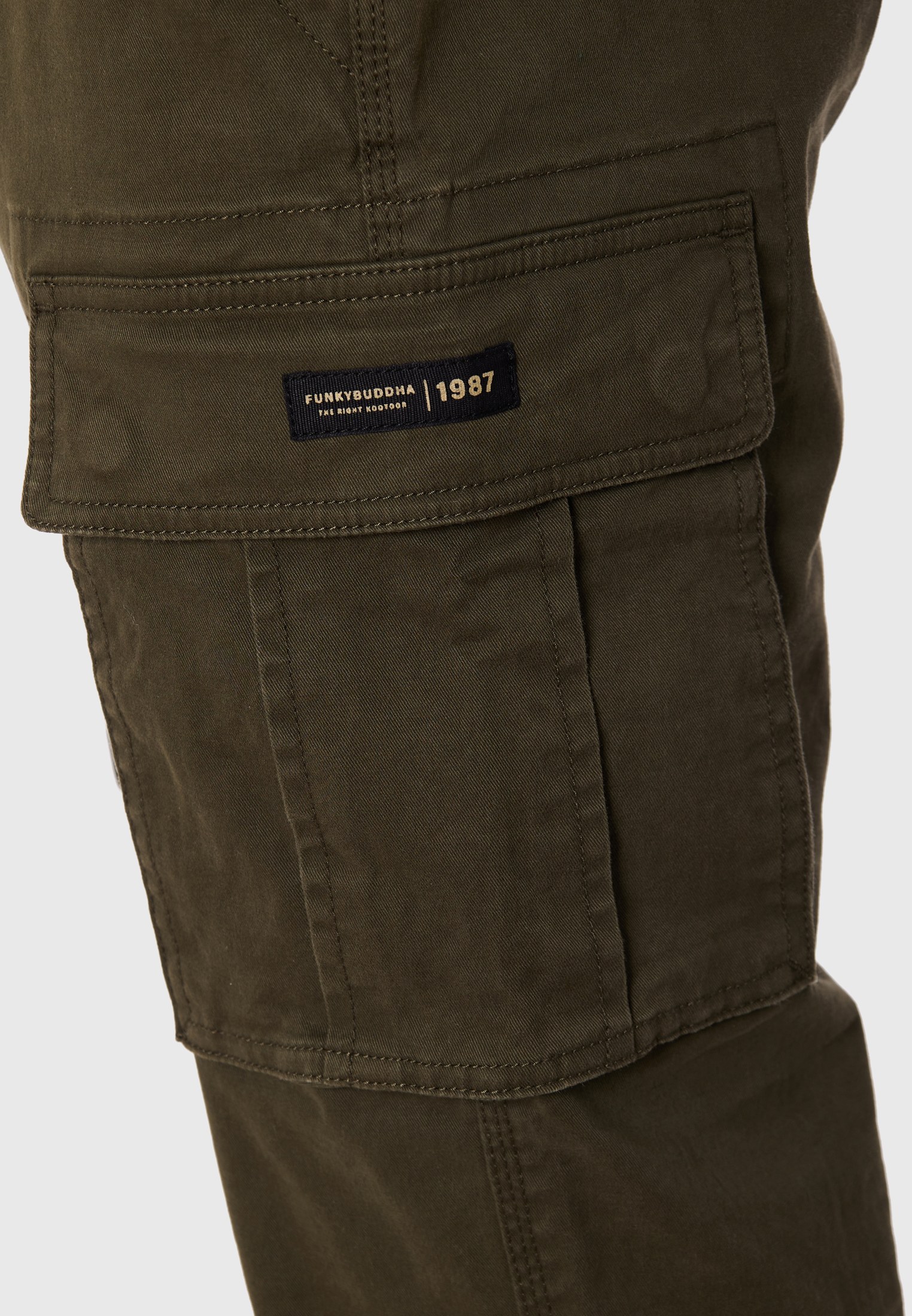 Men's Trousers Funky Buddha Olive