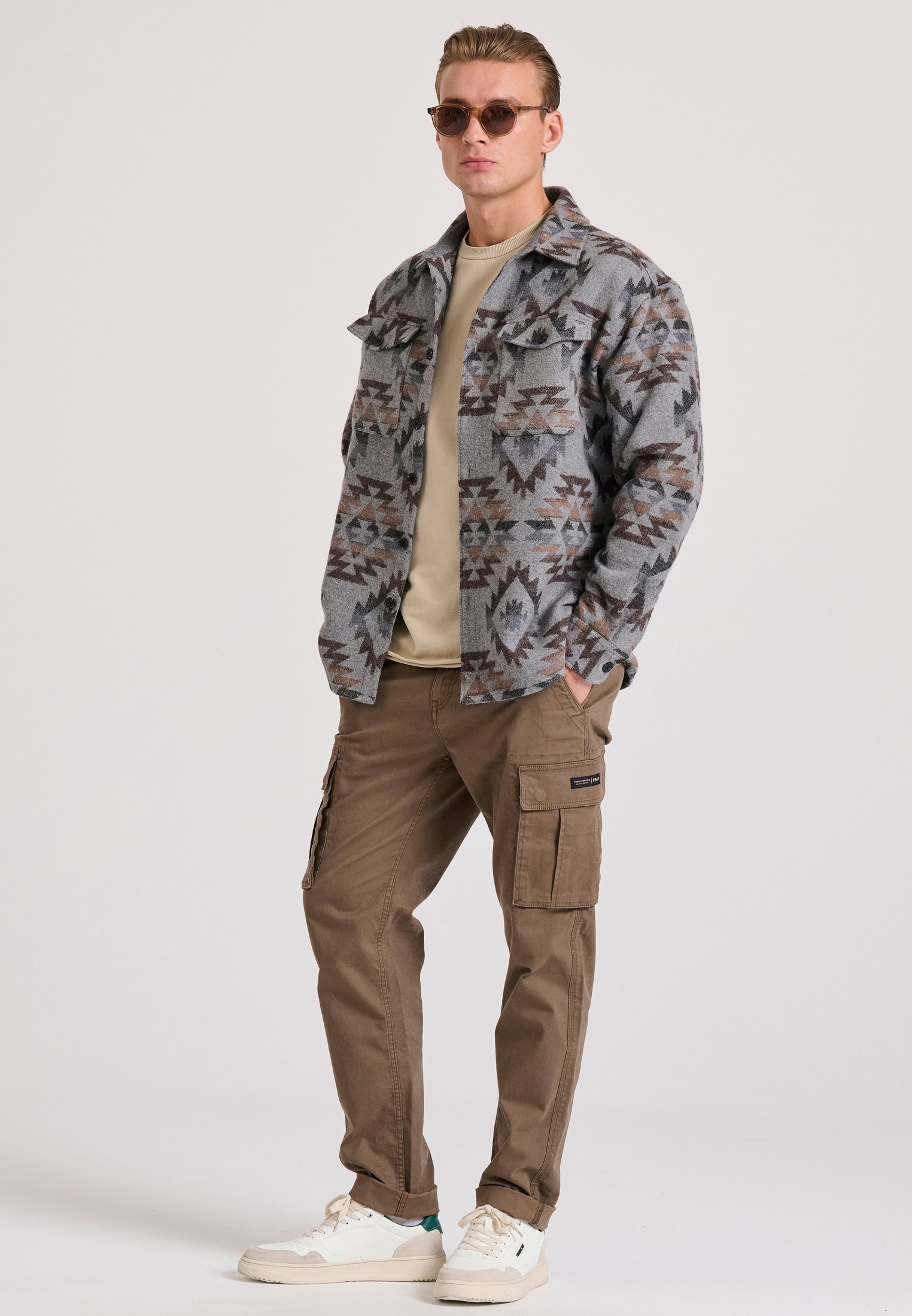 Men's Trousers Funky Buddha Brown