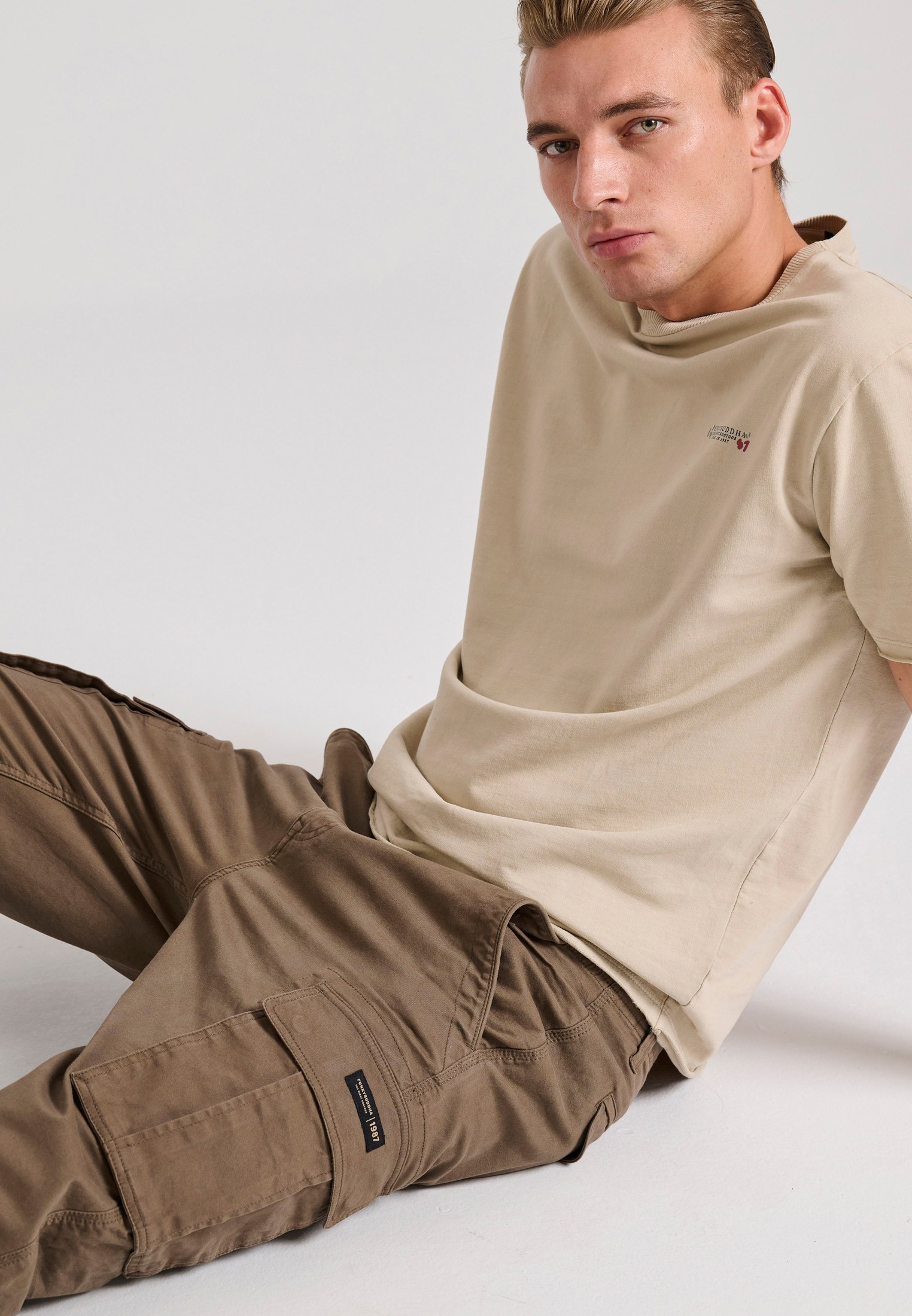 Men's Trousers Funky Buddha Brown