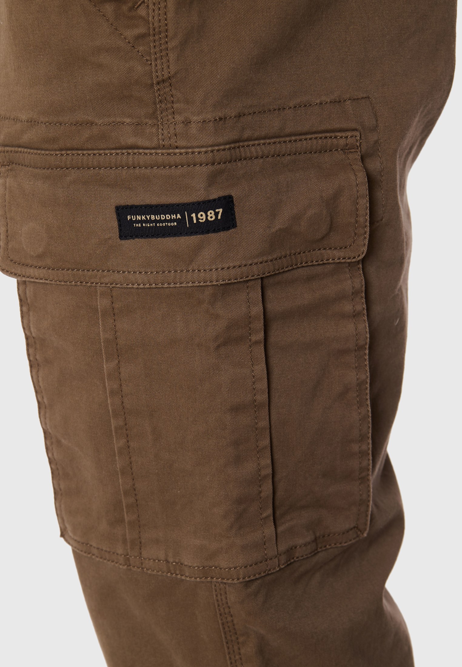 Men's Trousers Funky Buddha Brown