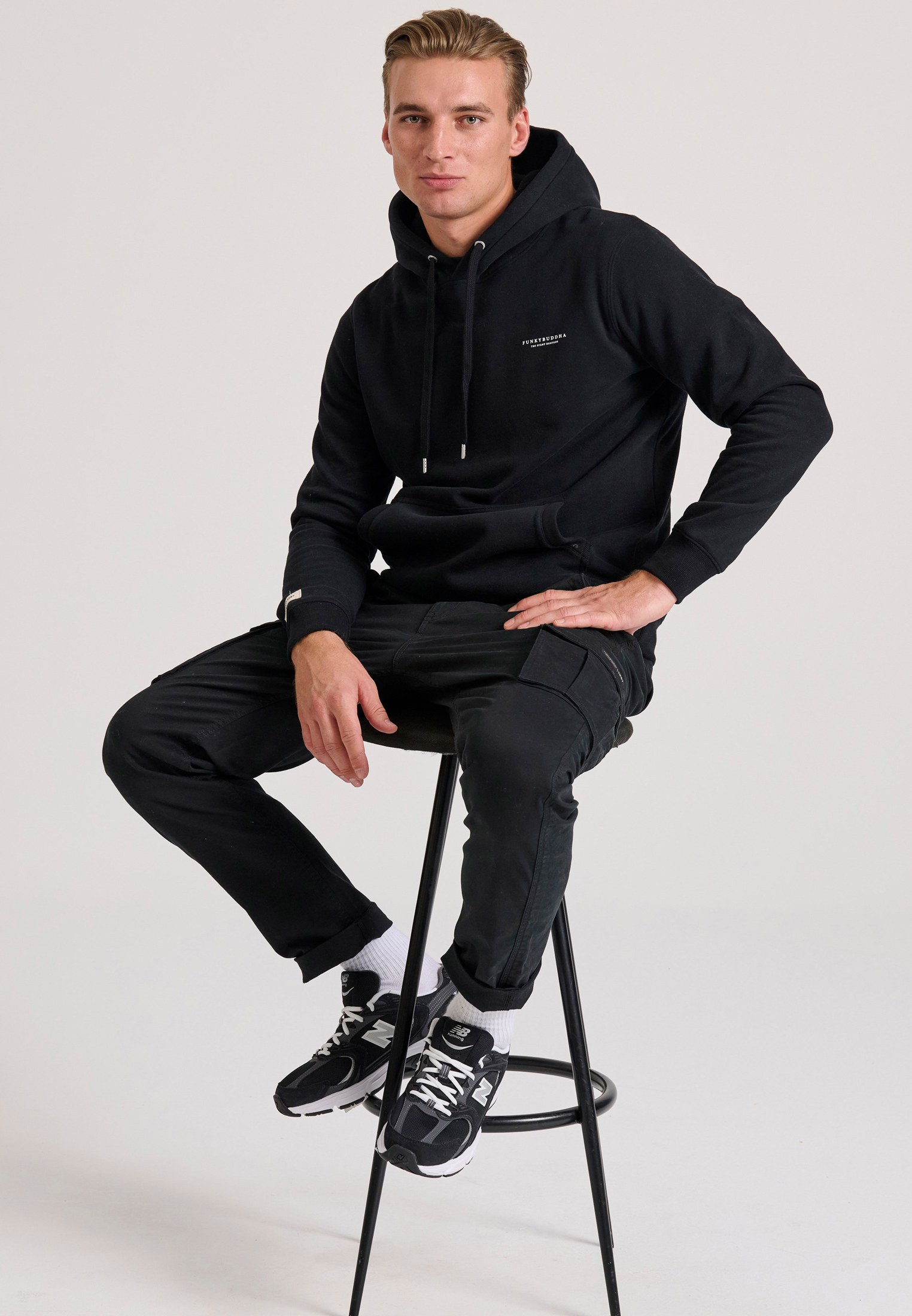 Men's Hoodies & Sweatshirts Funky Buddha Black