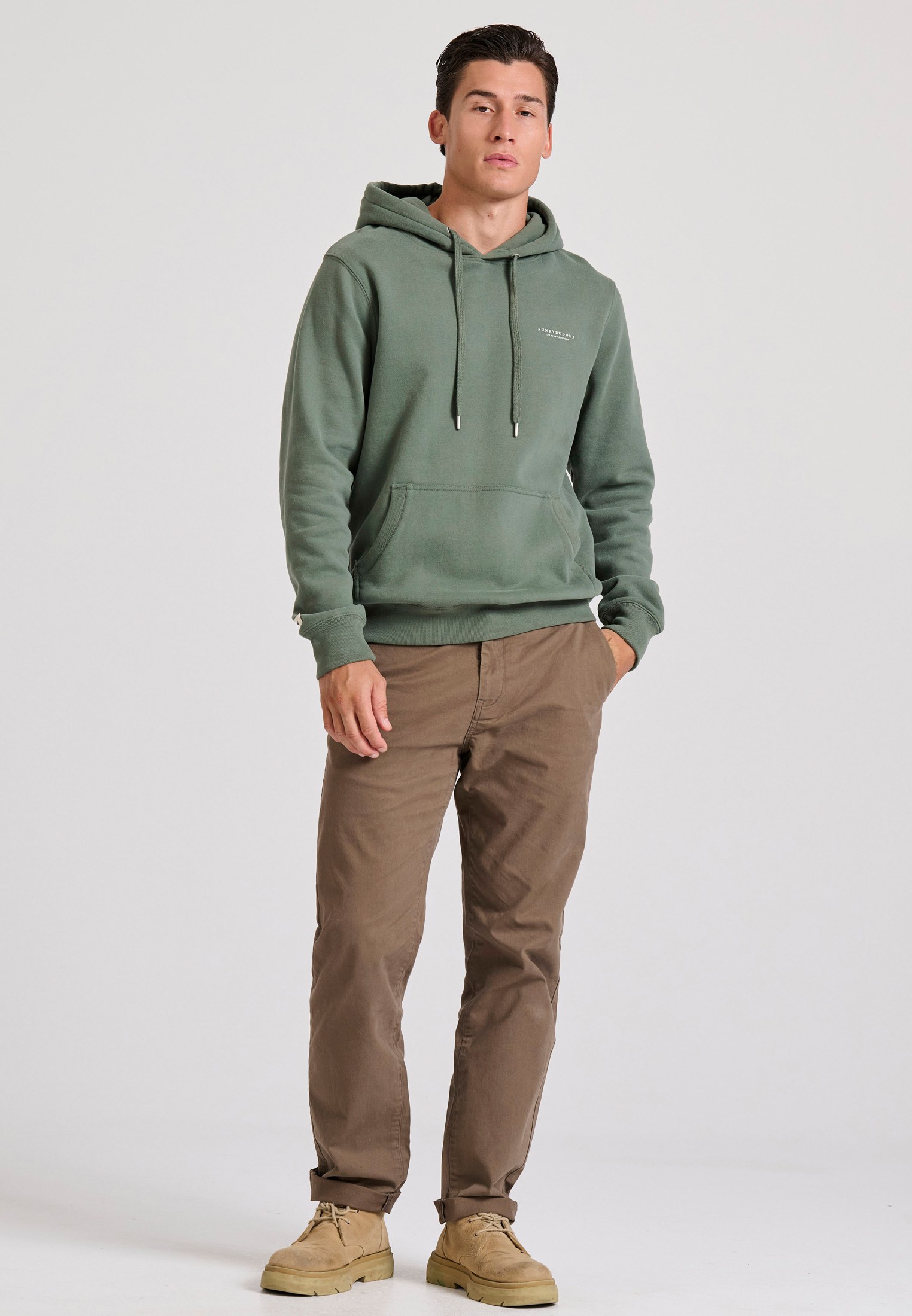 Men's Hoodies & Sweatshirts Funky Buddha Green