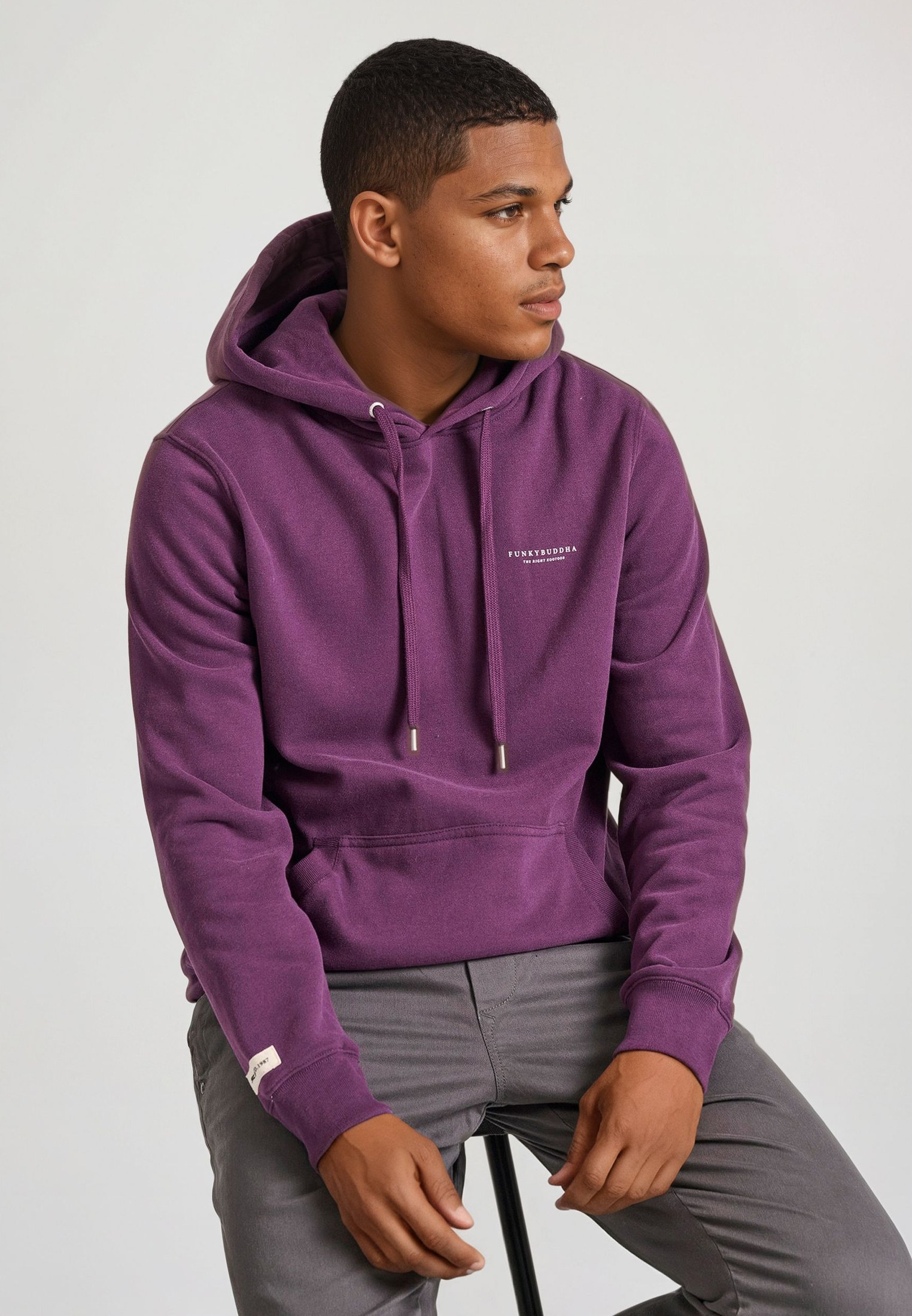 Men's Hoodies & Sweatshirts Funky Buddha Purple