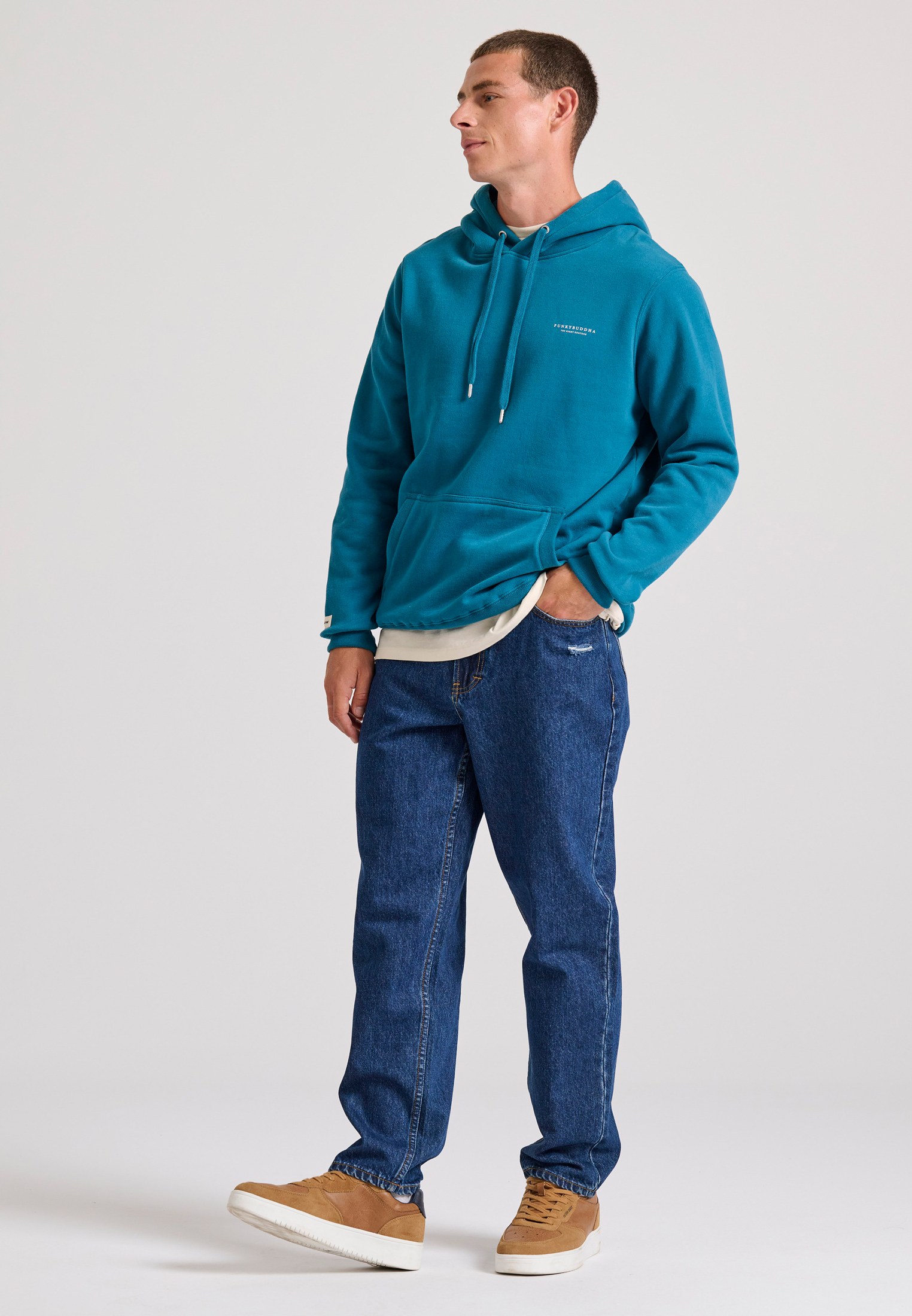 Men's Hoodies & Sweatshirts Funky Buddha Blue