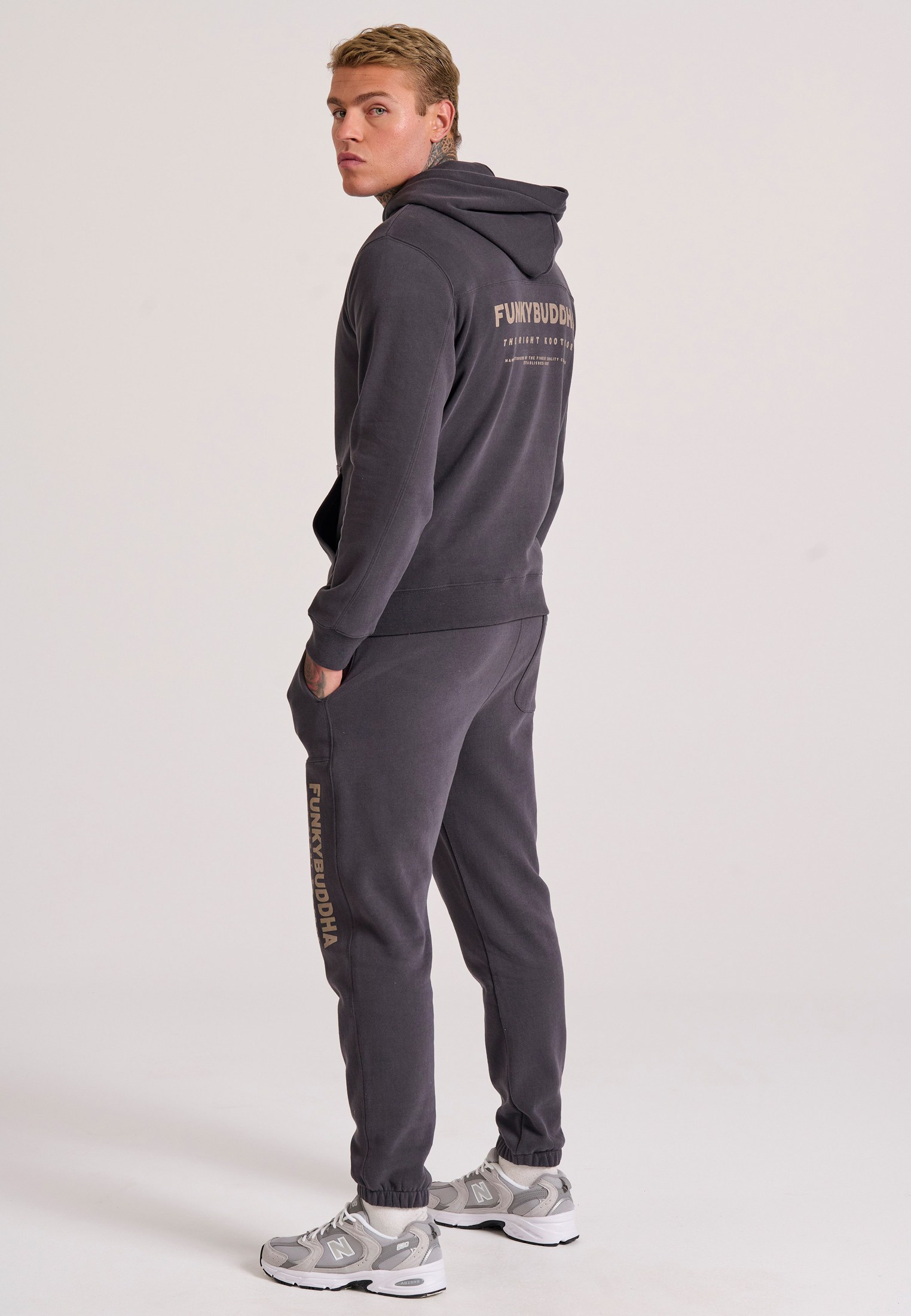 Men's Hoodies & Sweatshirts Funky Buddha Gray