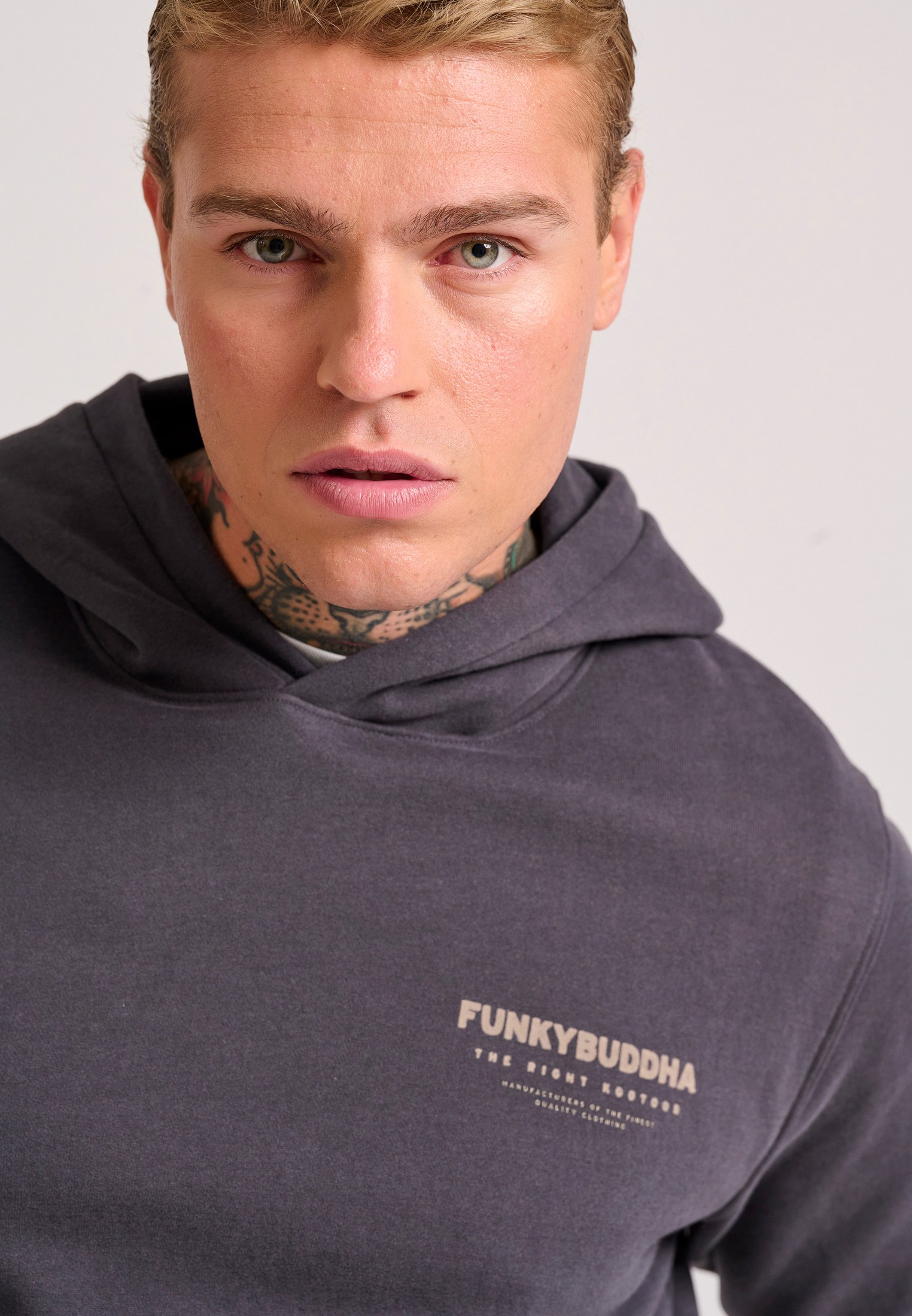 Men's Hoodies & Sweatshirts Funky Buddha Gray