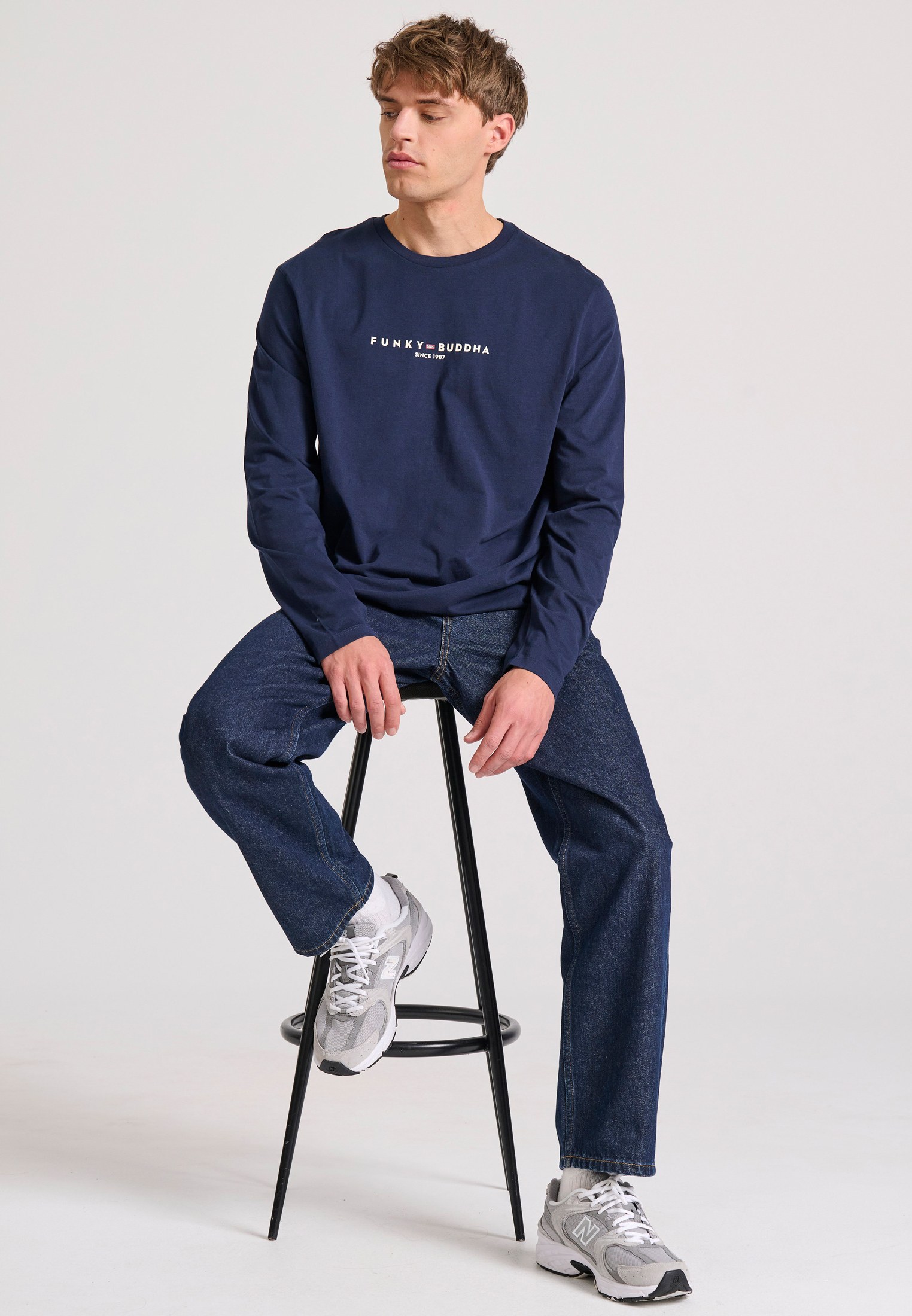 Men's T-Shirts Funky Buddha Navy