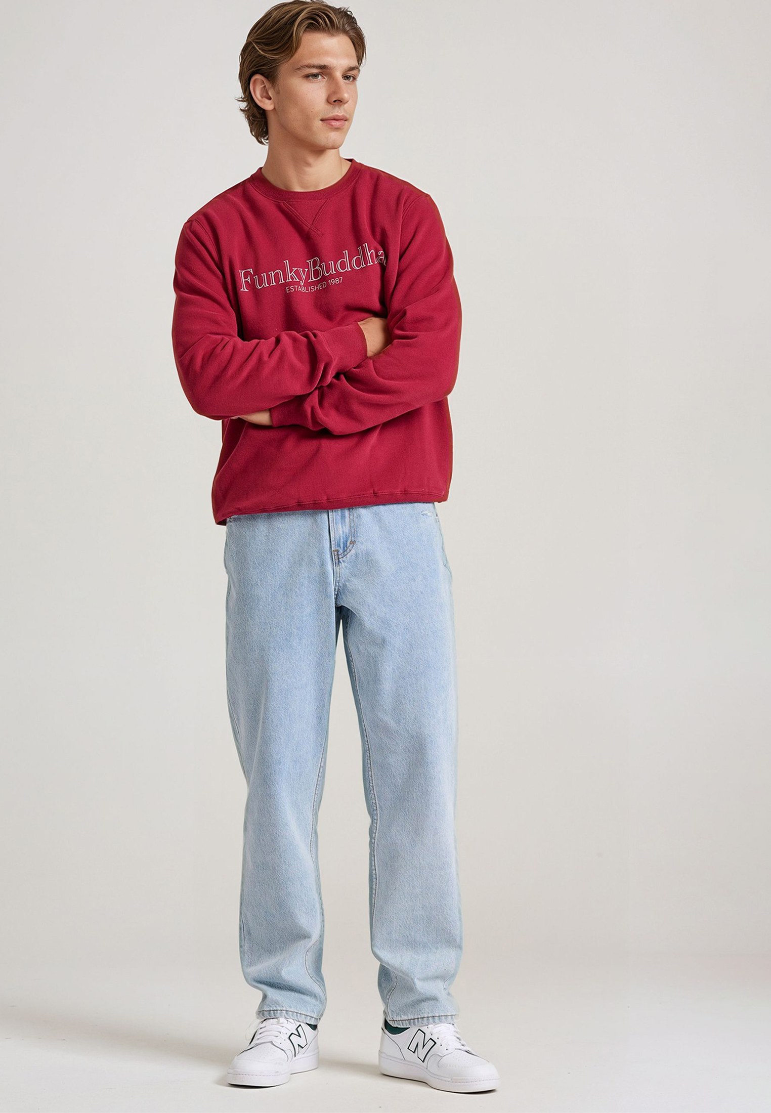 Men's Hoodies & Sweatshirts Funky Buddha Bordeaux