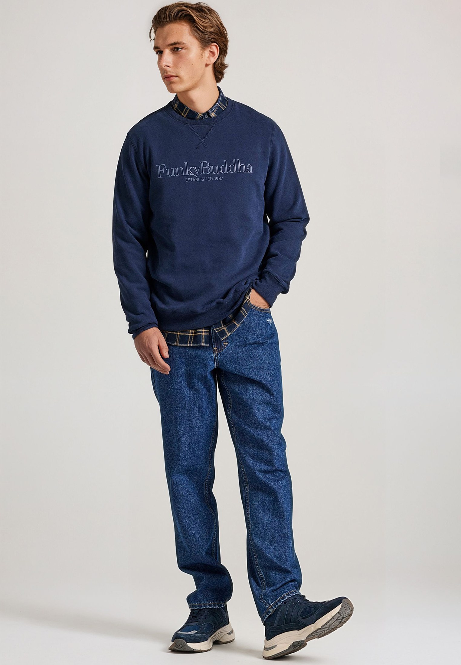 Men's Hoodies & Sweatshirts Funky Buddha Navy