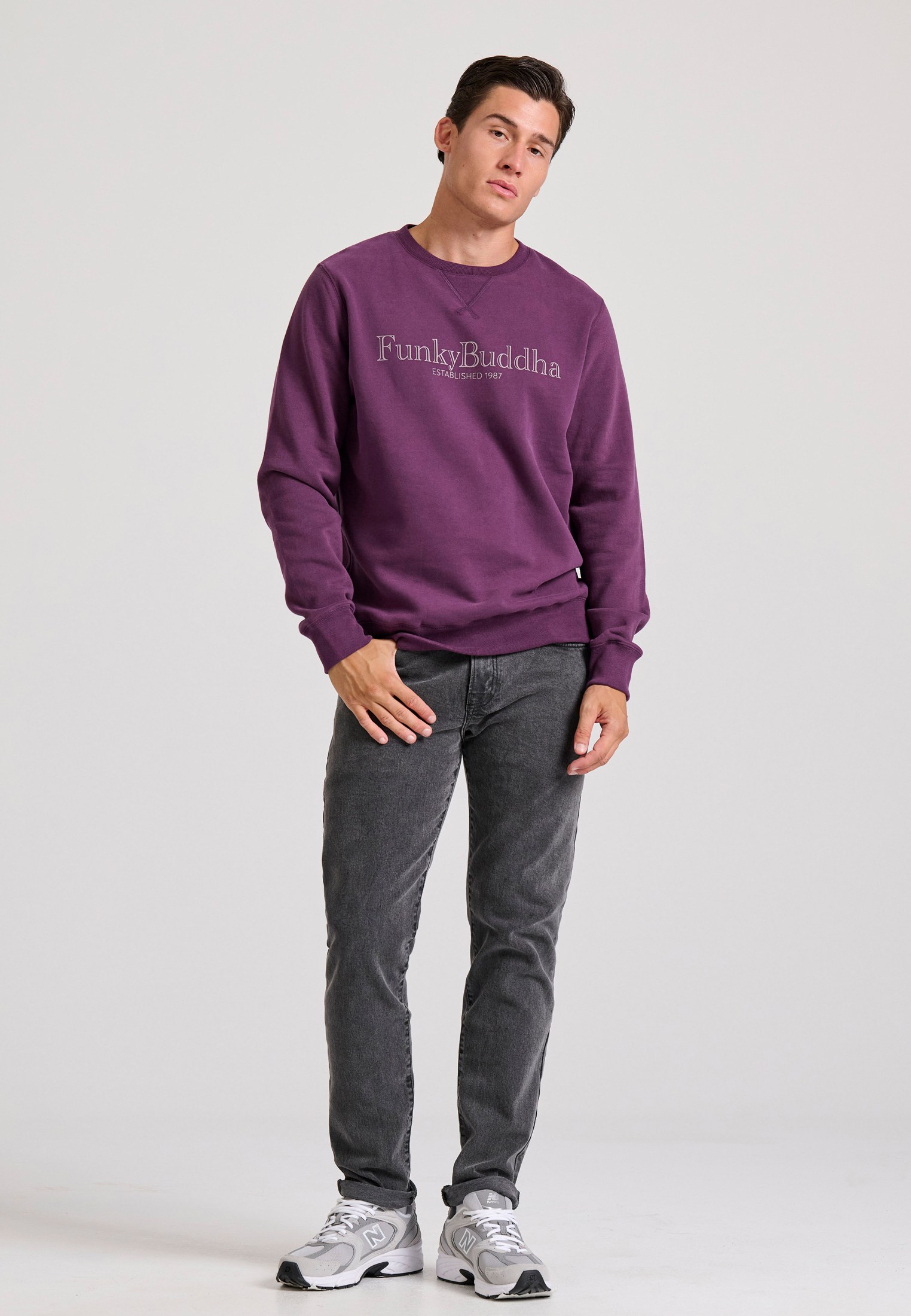 Men's Hoodies & Sweatshirts Funky Buddha Purple