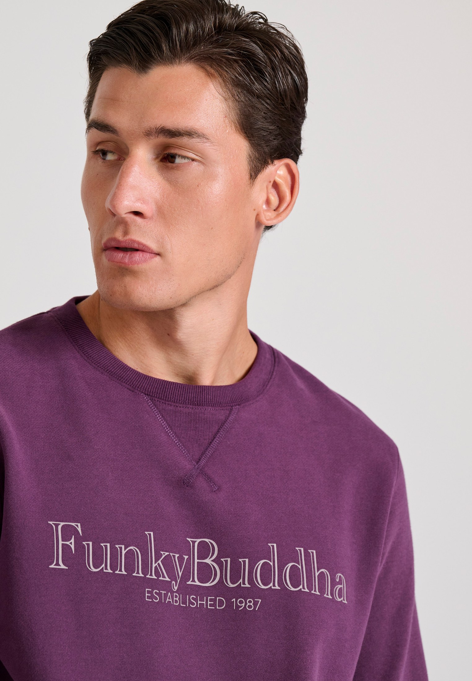 Men's Hoodies & Sweatshirts Funky Buddha Purple