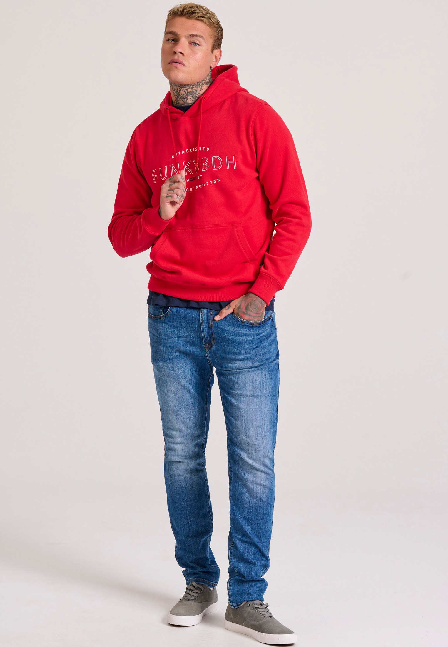 Men's Hoodies & Sweatshirts Funky Buddha Red