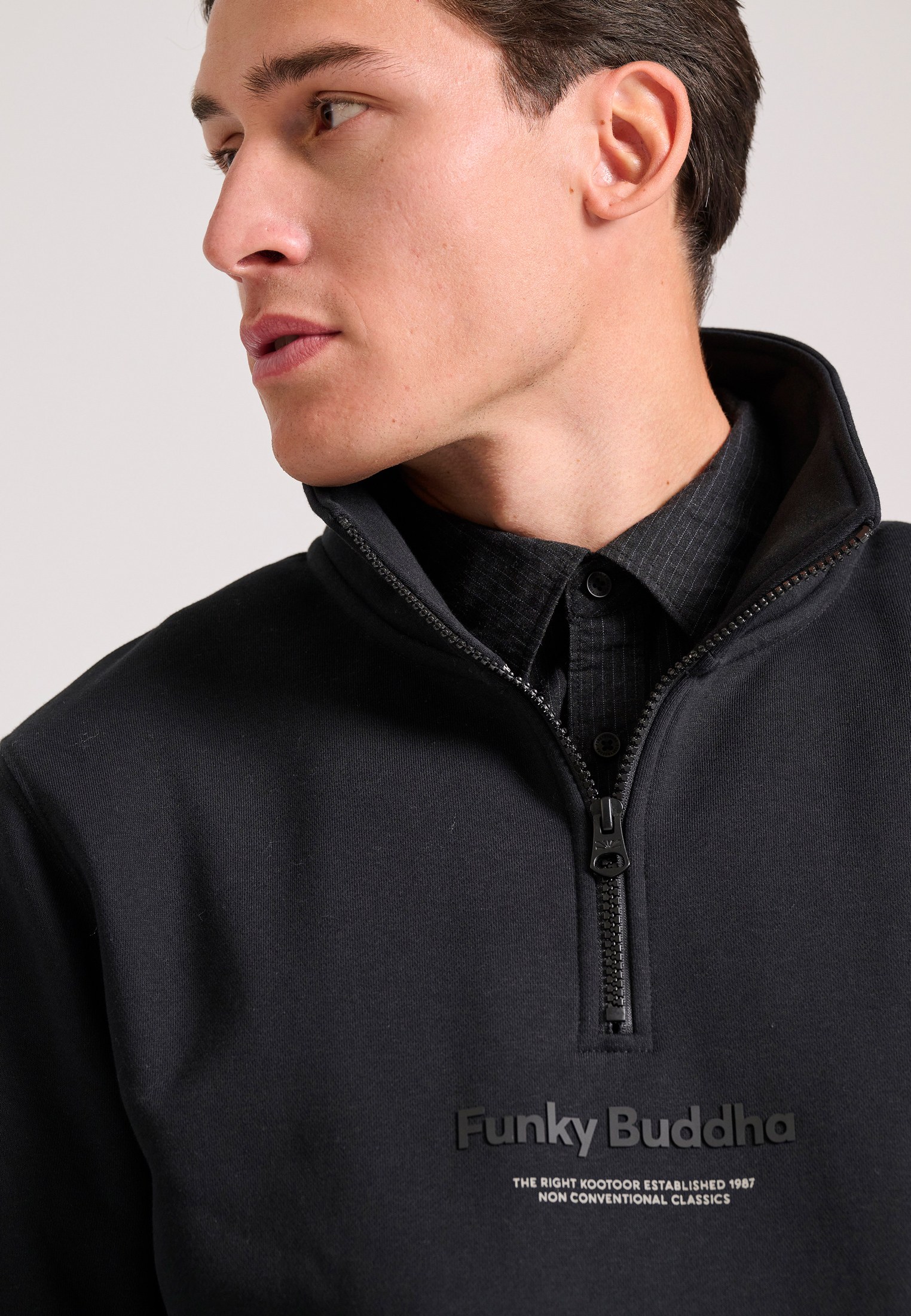 Men's Hoodies & Sweatshirts Funky Buddha Black