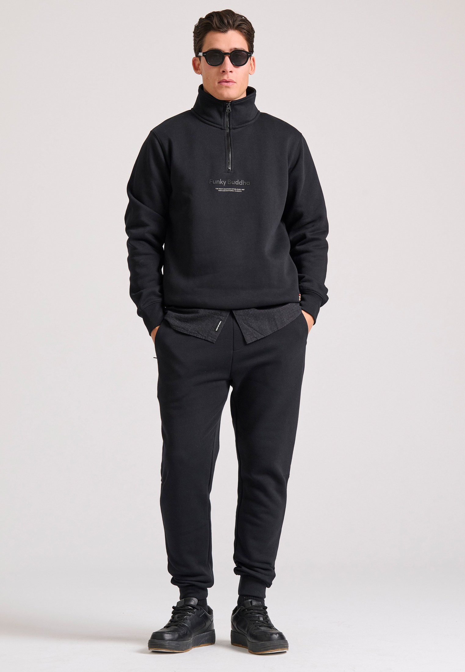 Men's Hoodies & Sweatshirts Funky Buddha Black