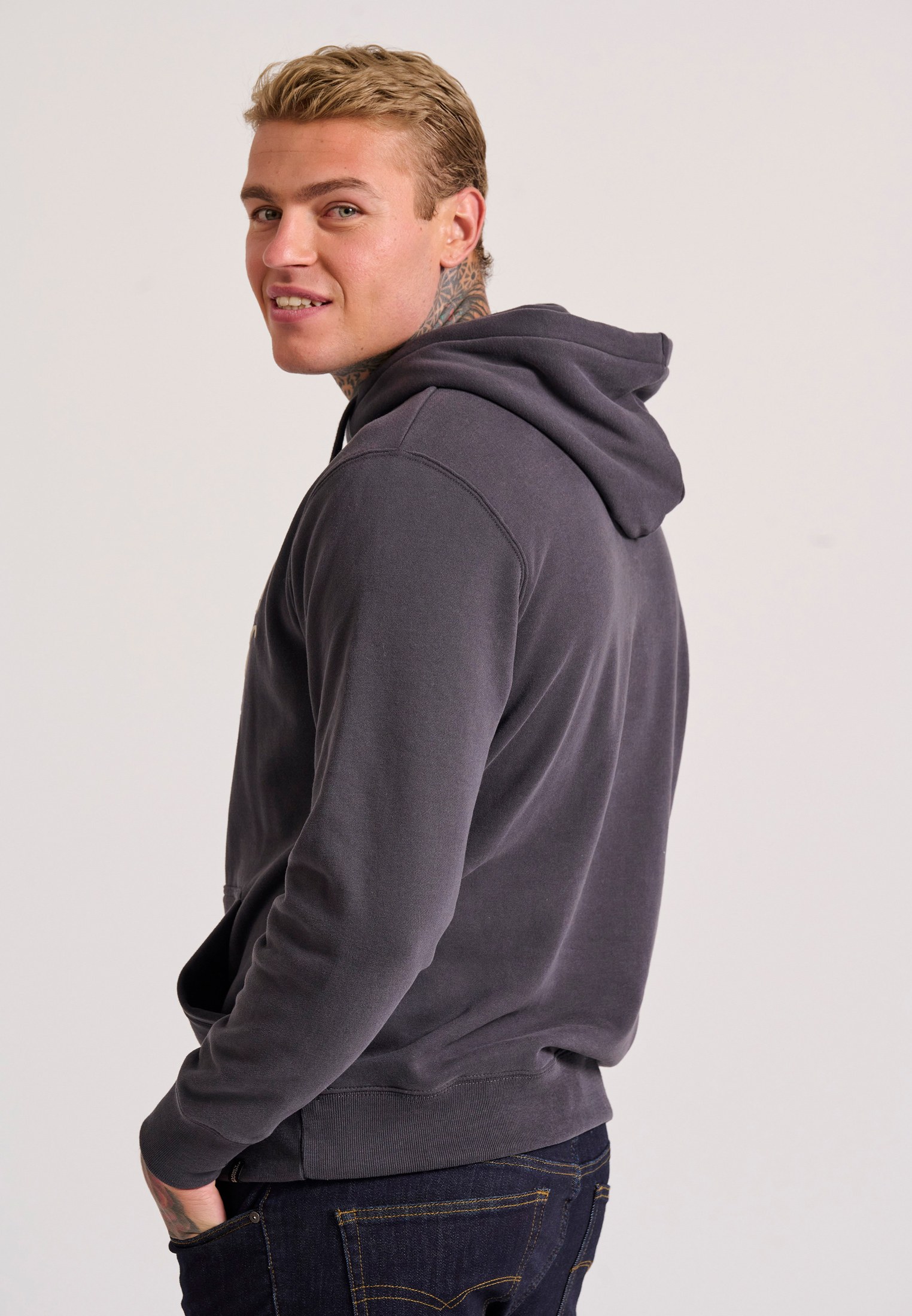 Men's Hoodies & Sweatshirts Funky Buddha Gray