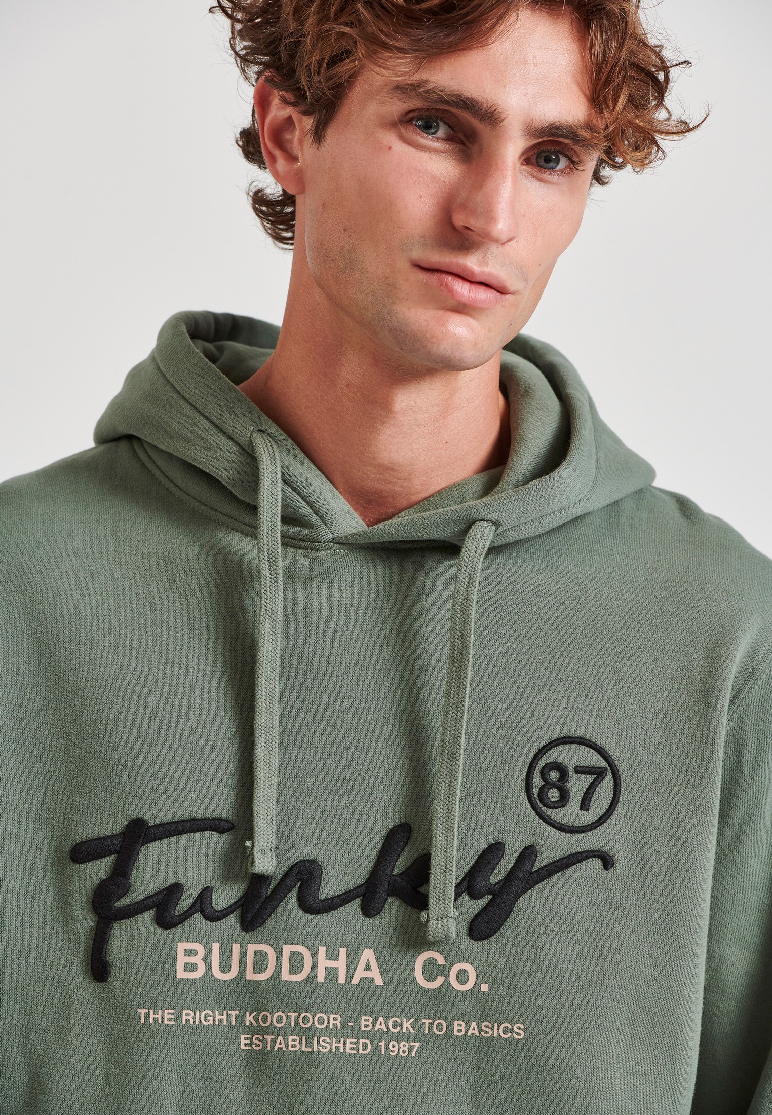 Men's Hoodies & Sweatshirts Funky Buddha Green
