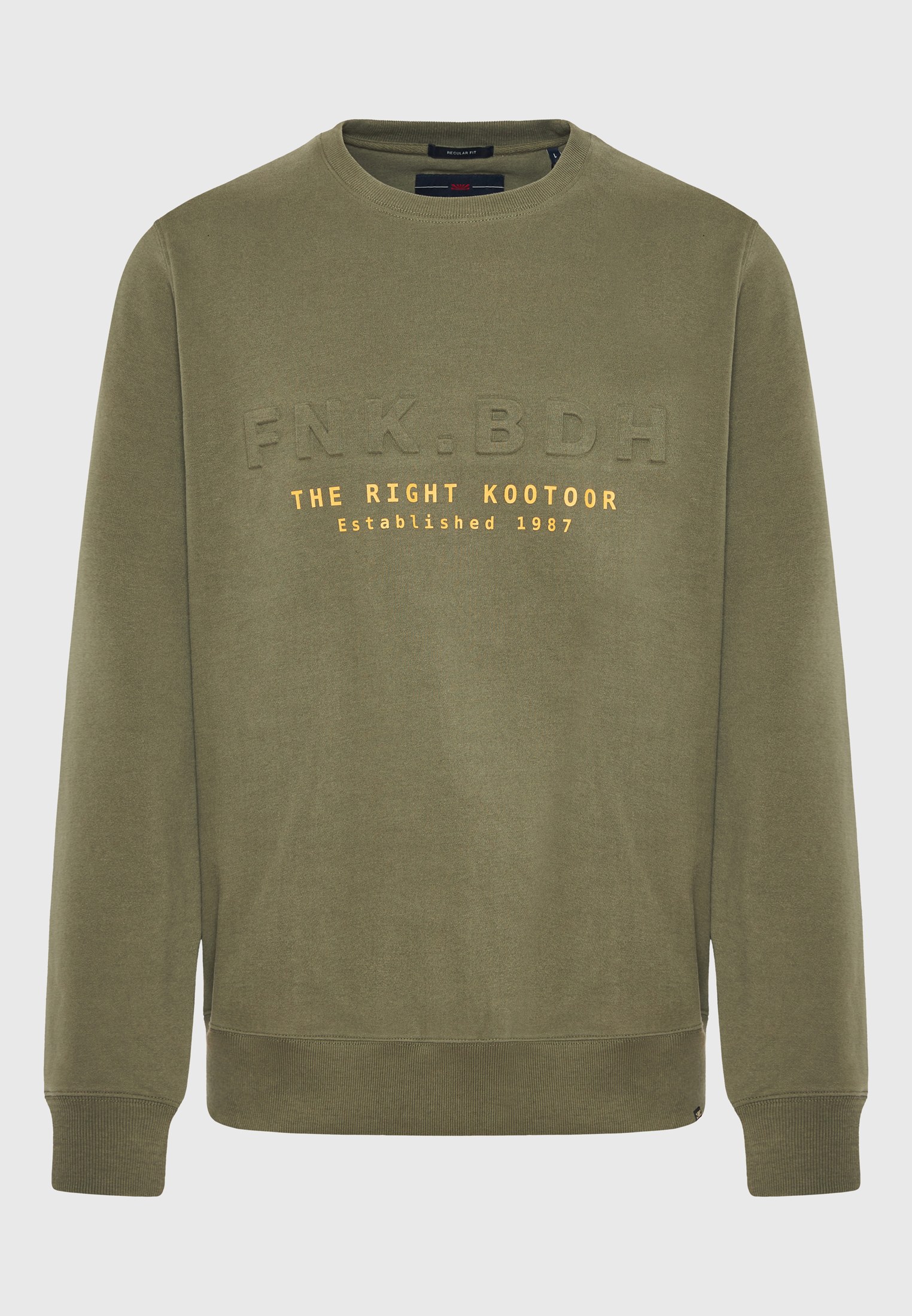 Φούτερ με embossed τύπωμα στο στήθος