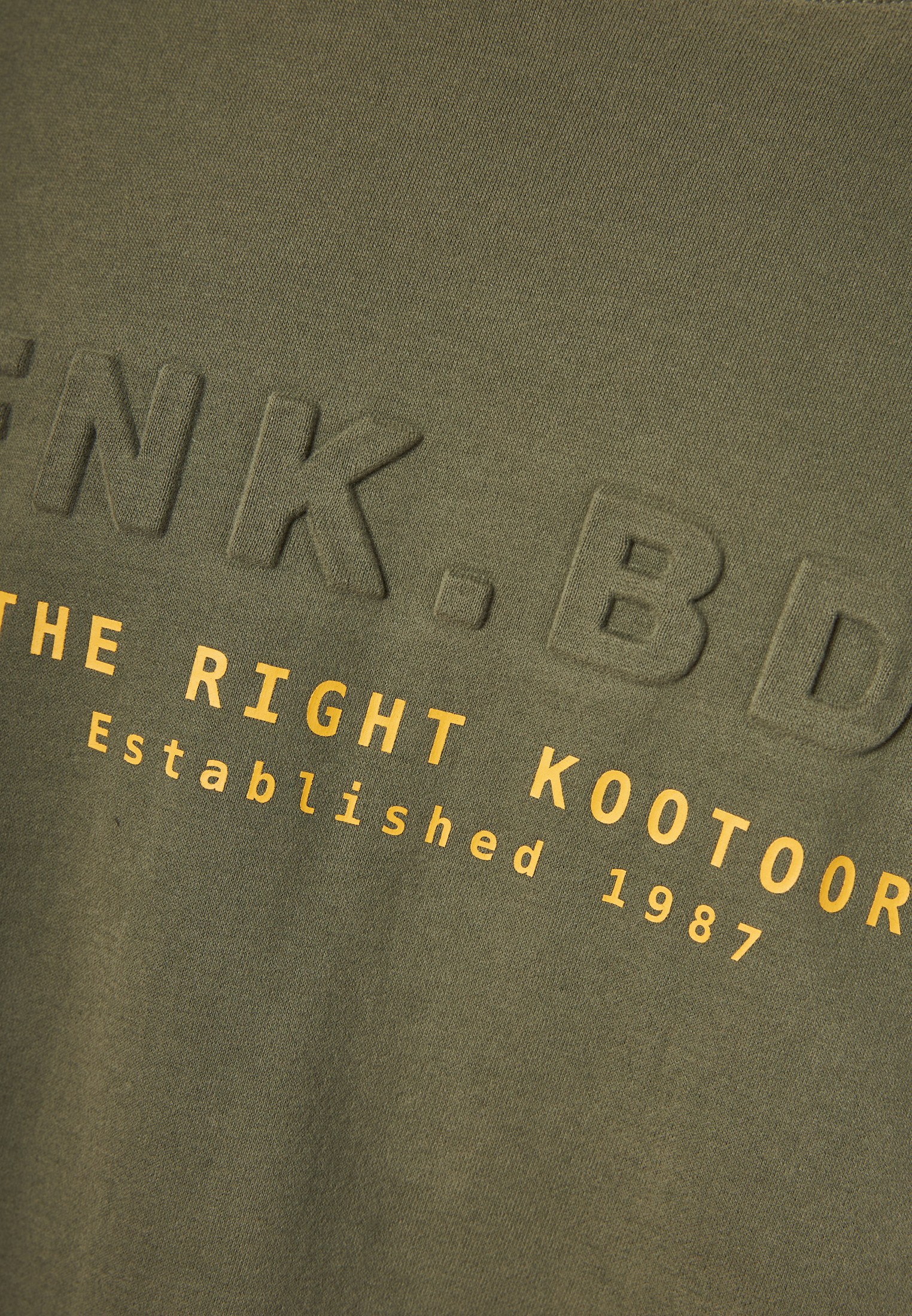 Φούτερ με embossed τύπωμα στο στήθος