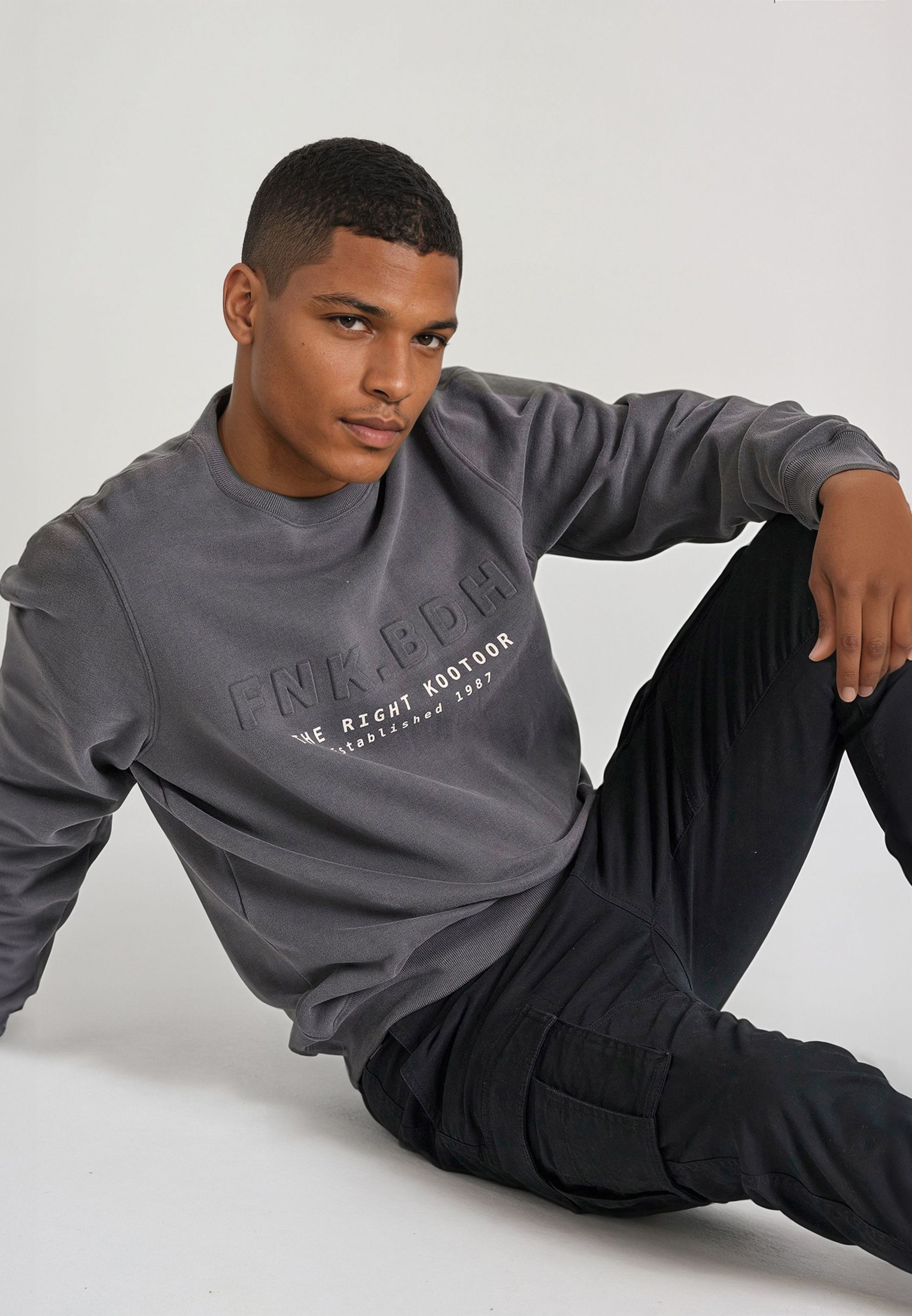 Men's Hoodies & Sweatshirts Funky Buddha Gray