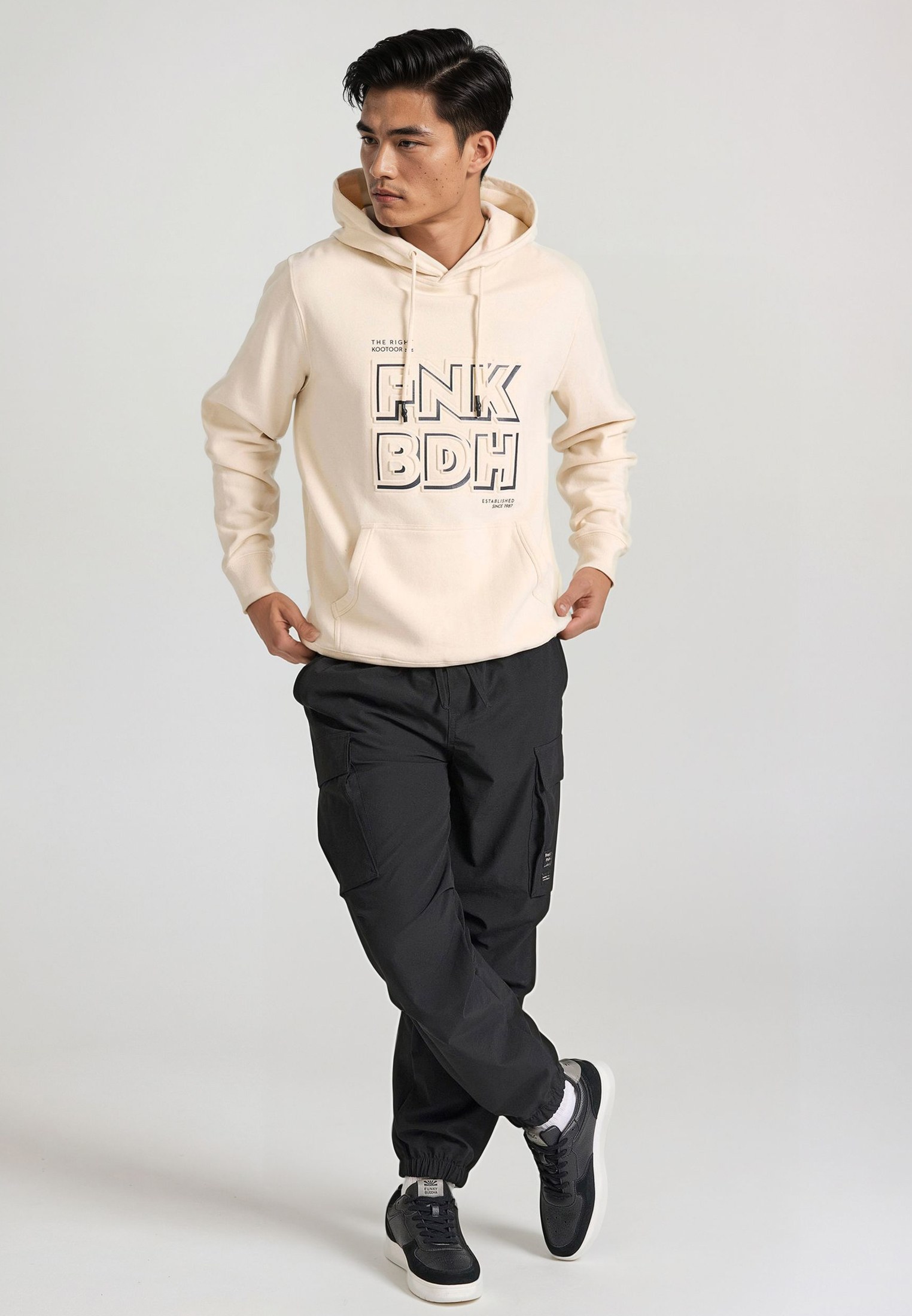 Men's Hoodies & Sweatshirts Funky Buddha White