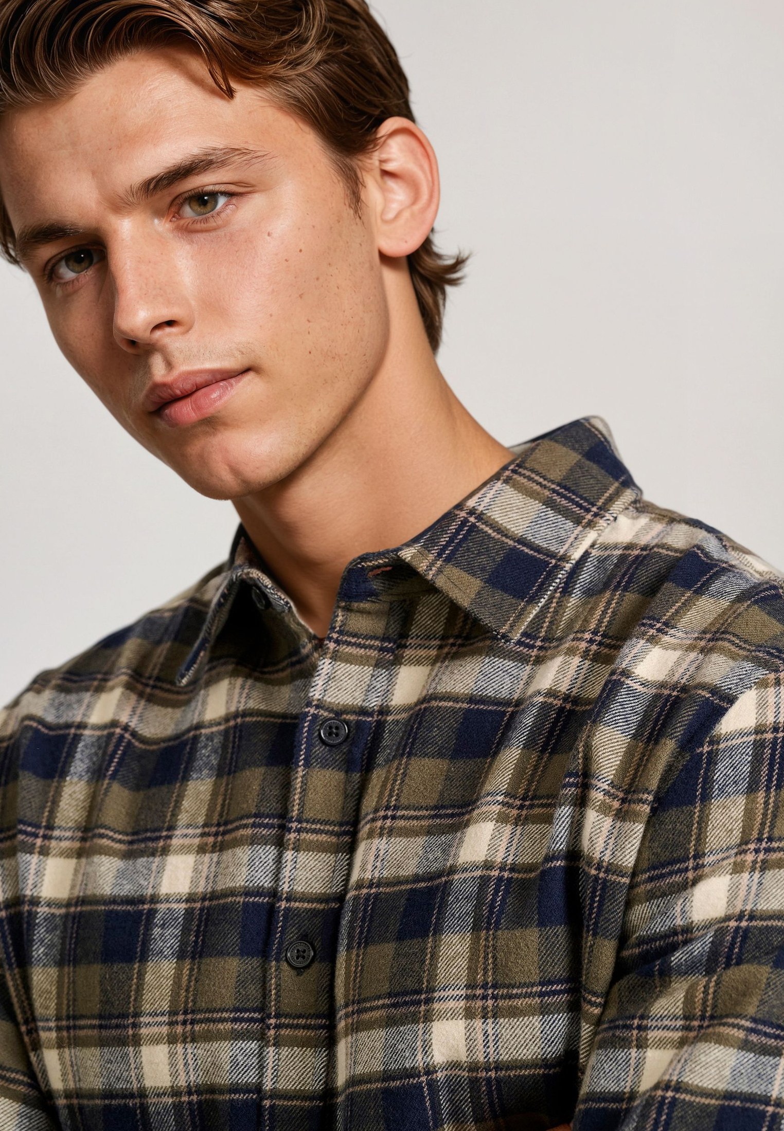 Men's Shirts Funky Buddha Khaki