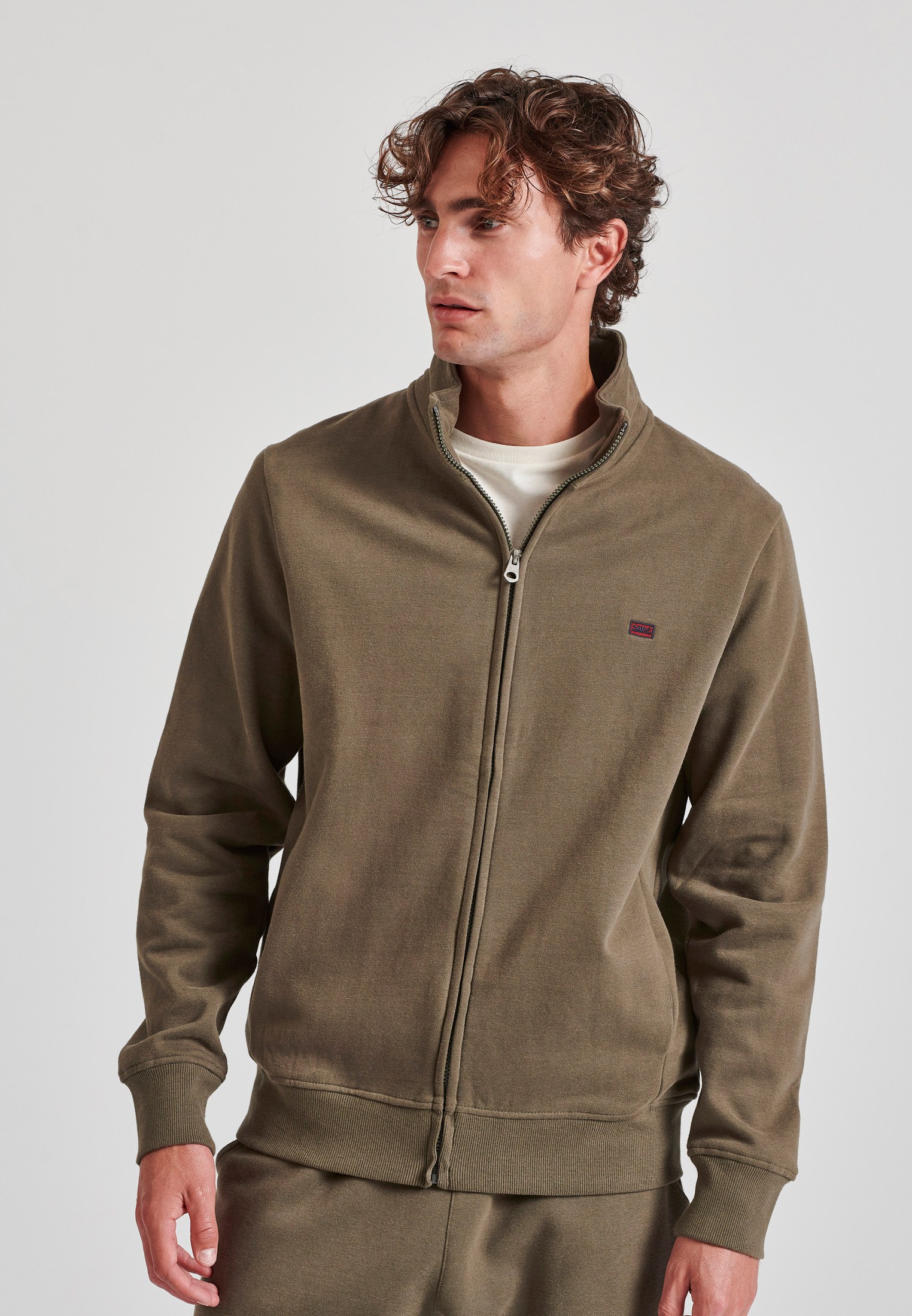 Men's Hoodies & Sweatshirts Funky Buddha Khaki