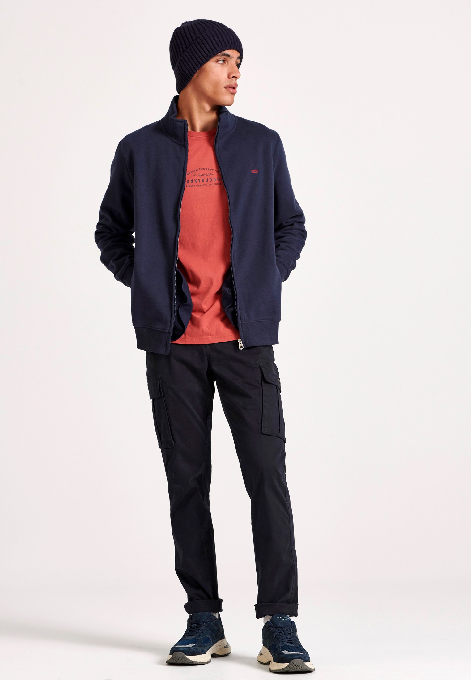 Men's Hoodies & Sweatshirts Funky Buddha Navy