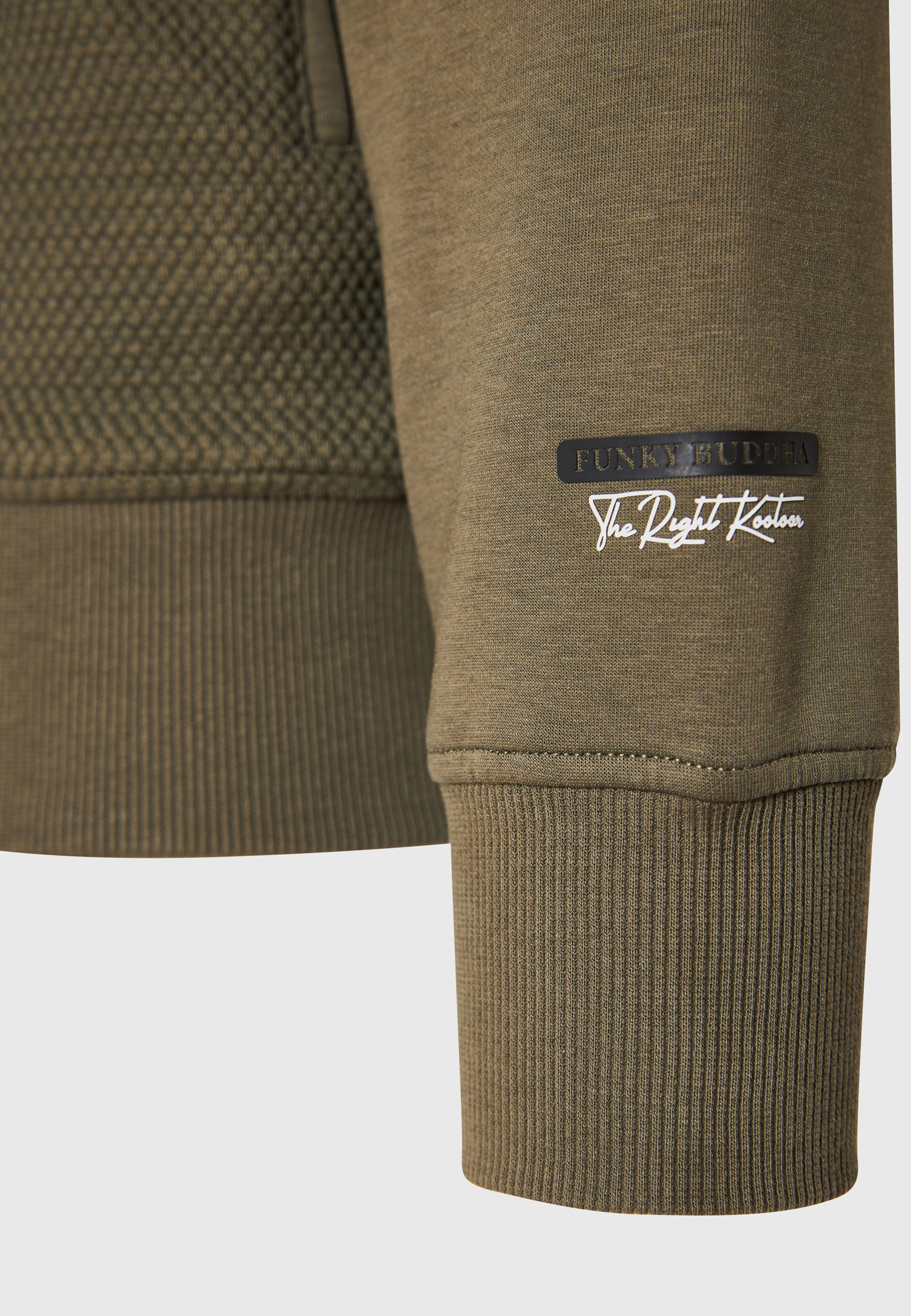 Ανδρική ζακέτα φούτερ με wafle weaving