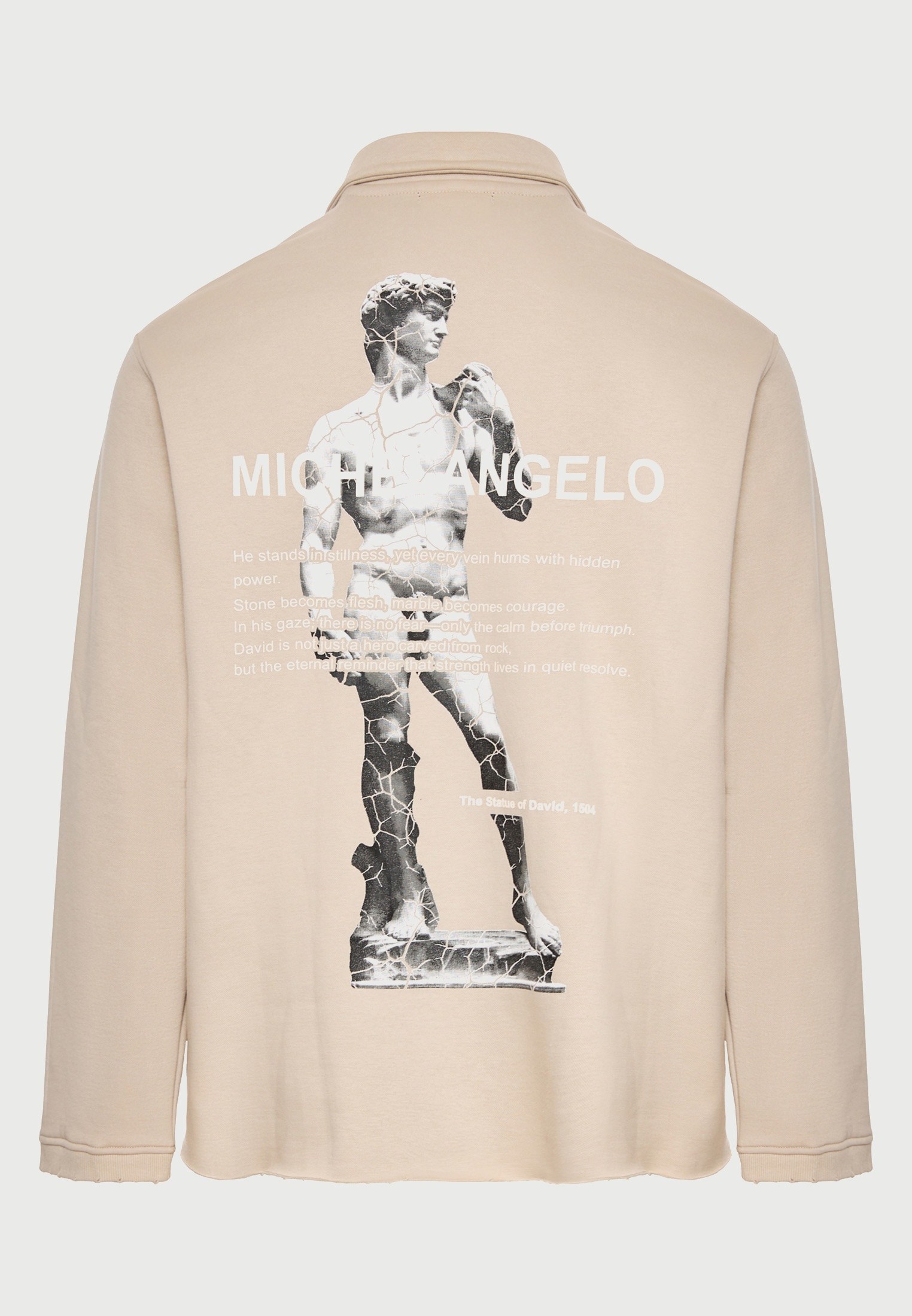 Φούτερ oversized με half-zip γιακά David - FUNKY BUDDHA x apoh London