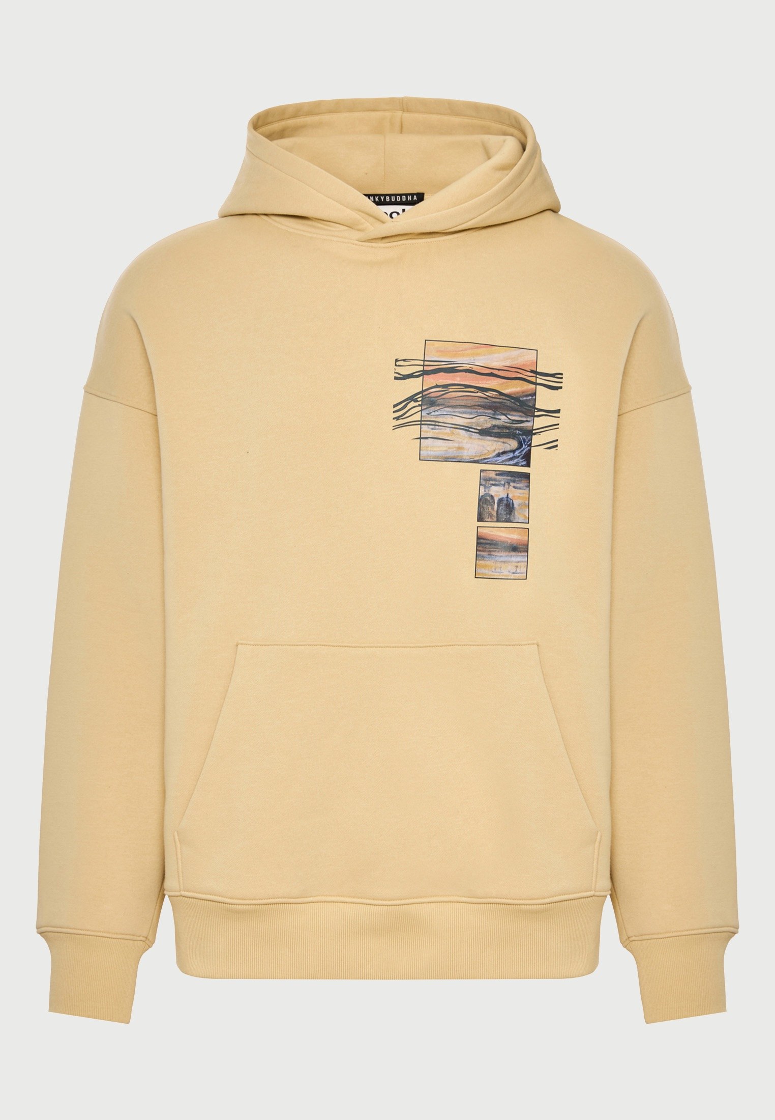 Relaxed fit φούτερ με κουκούλα MUNCH - FUNKY BUDDHA x apoh London