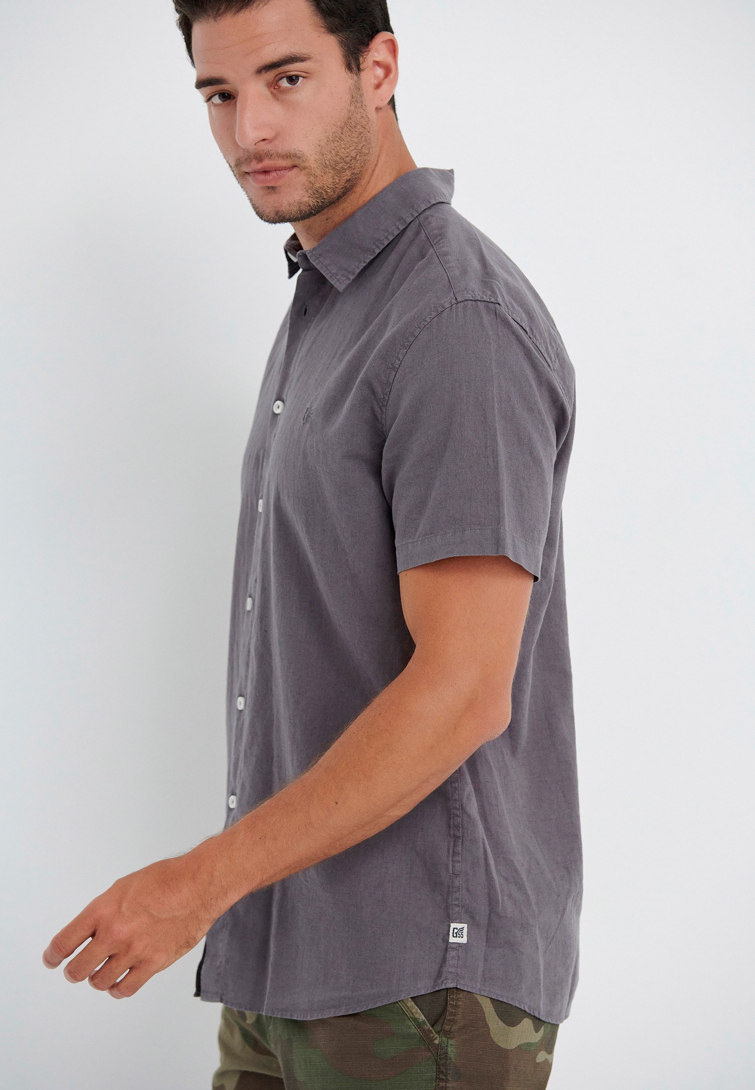 Men's Shirts Funky Buddha Gray