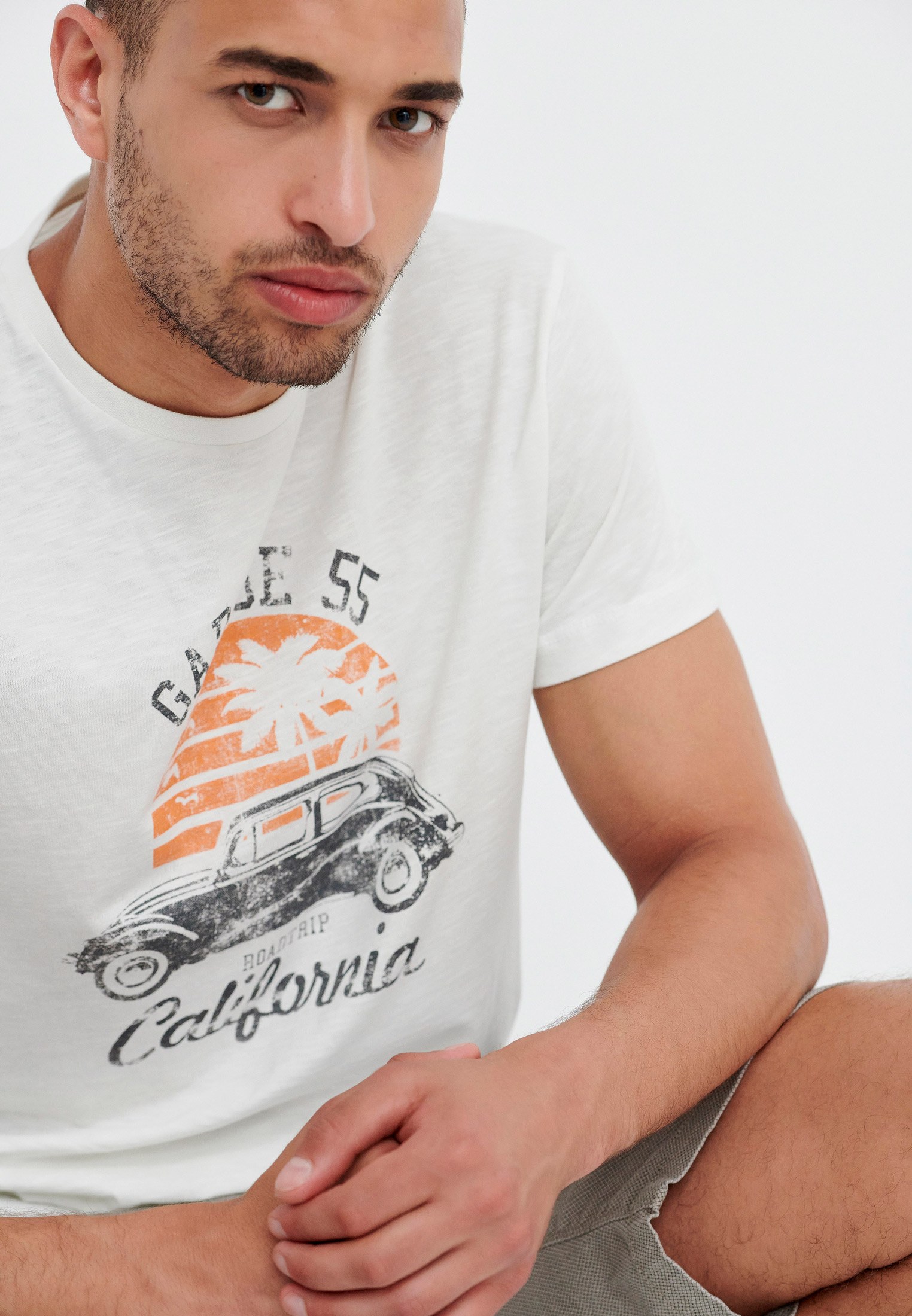 Men's T-Shirts Funky Buddha White