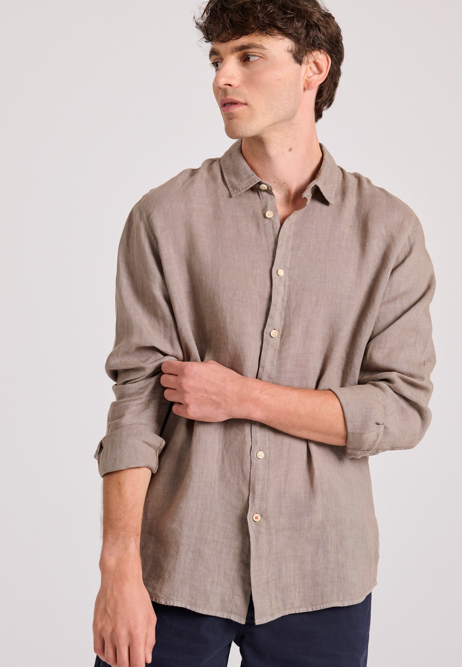 Men's Shirts Funky Buddha Brown