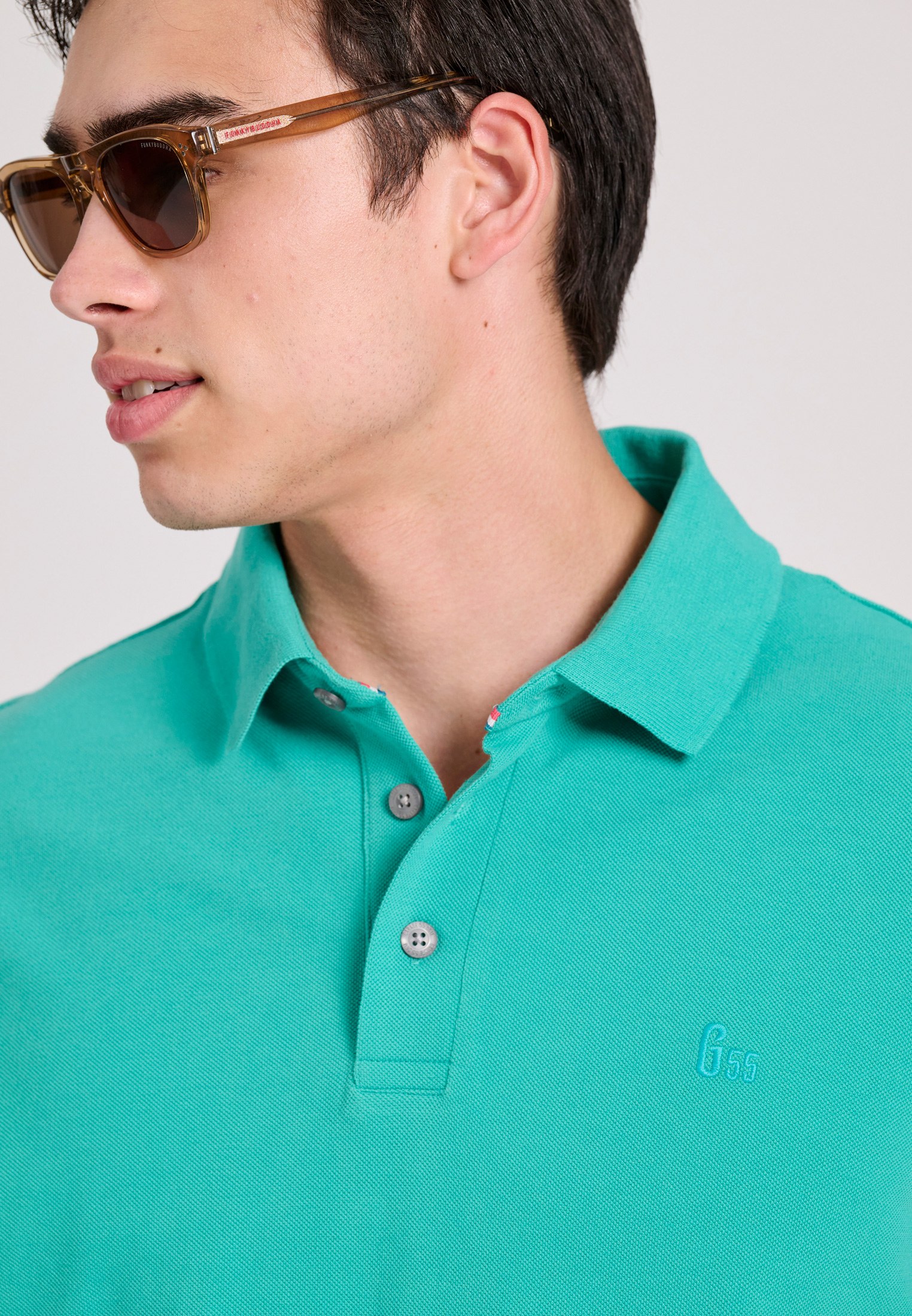 Men's Polo Shirts Funky Buddha Blue