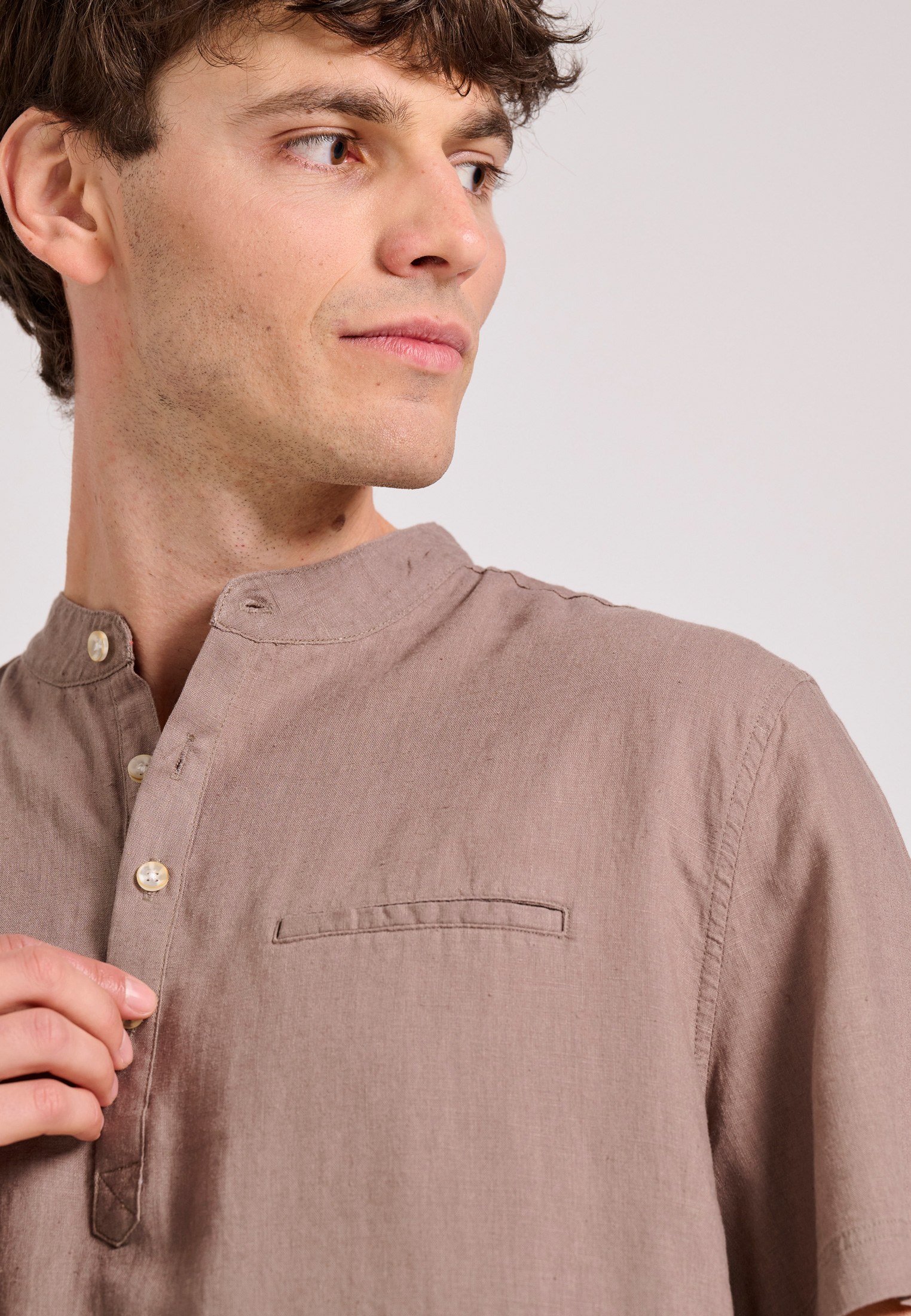 Men's Shirts Funky Buddha Brown