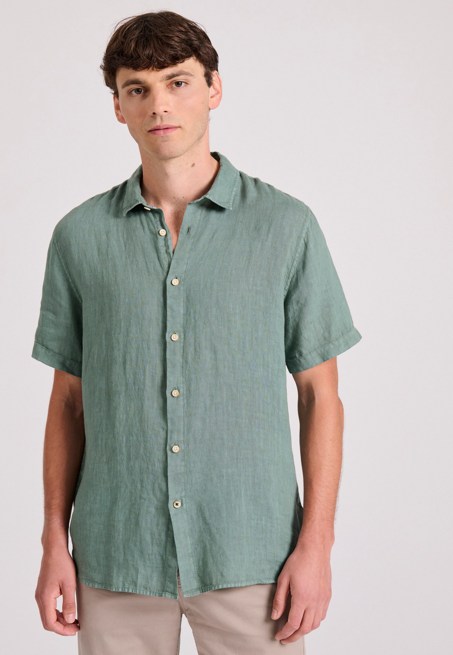 Men's Shirts Funky Buddha Green