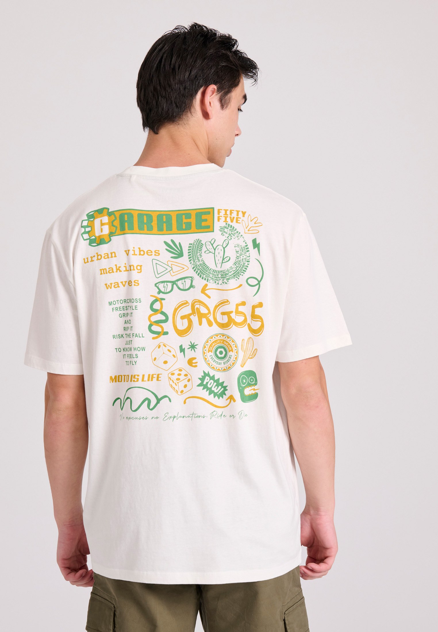 Men's Shirts Funky Buddha White