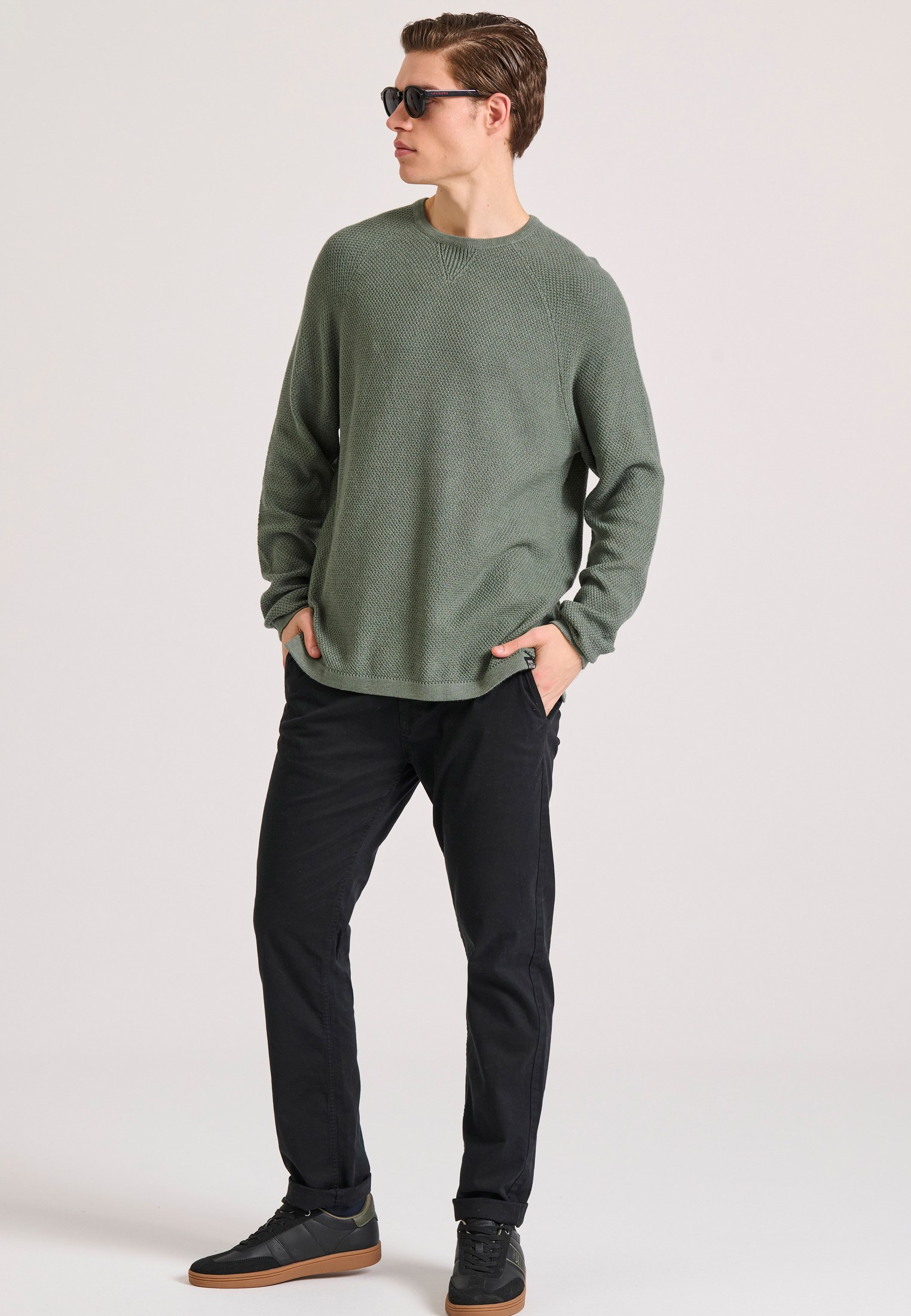 Πλεκτή μπλούζα με ανάγλυφη υφή Garage 55 φωτογραφία