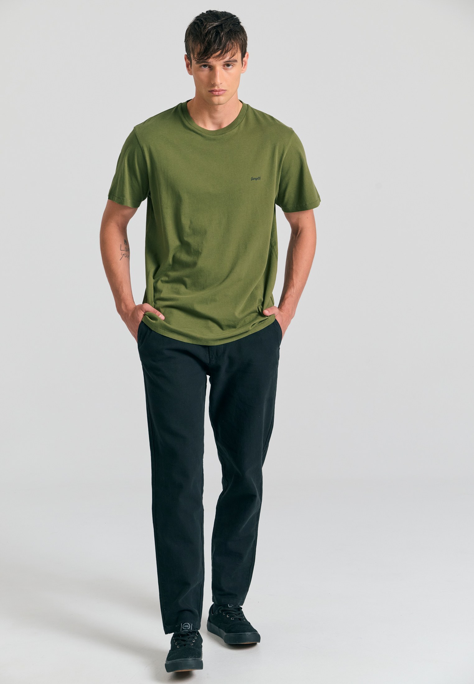 Men's T-Shirts Funky Buddha Khaki