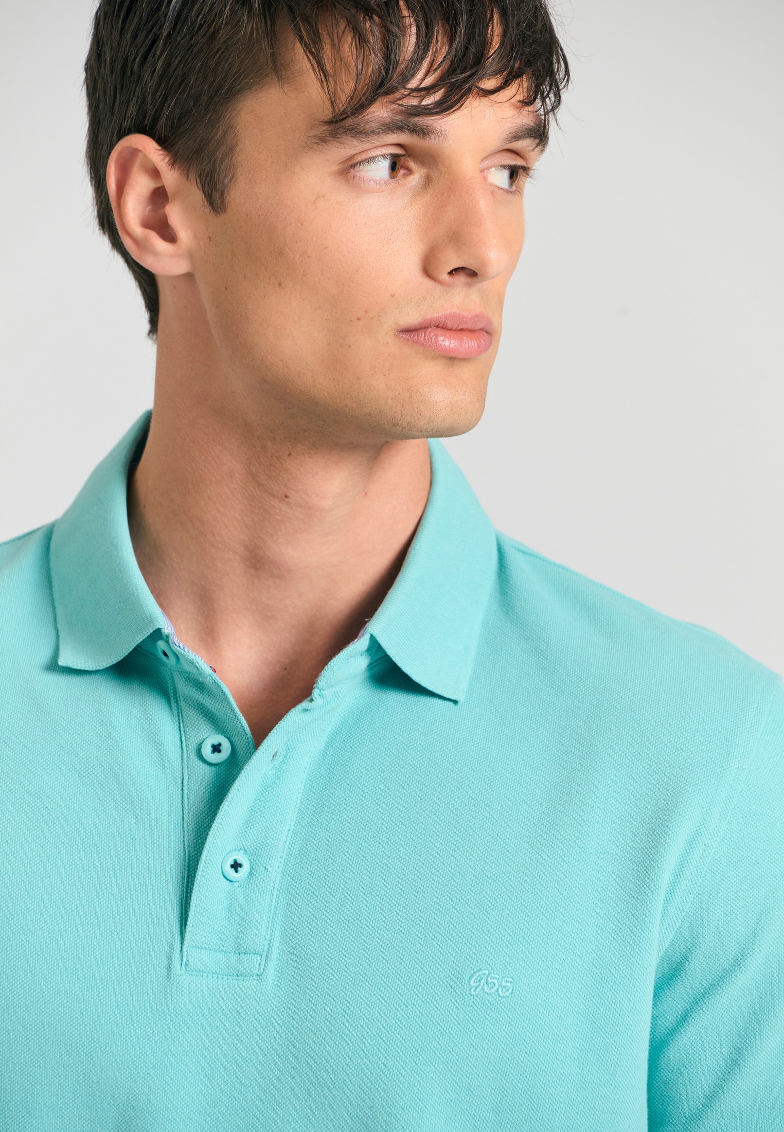 Essential polo μπλούζα με κέντημα Garage 55.