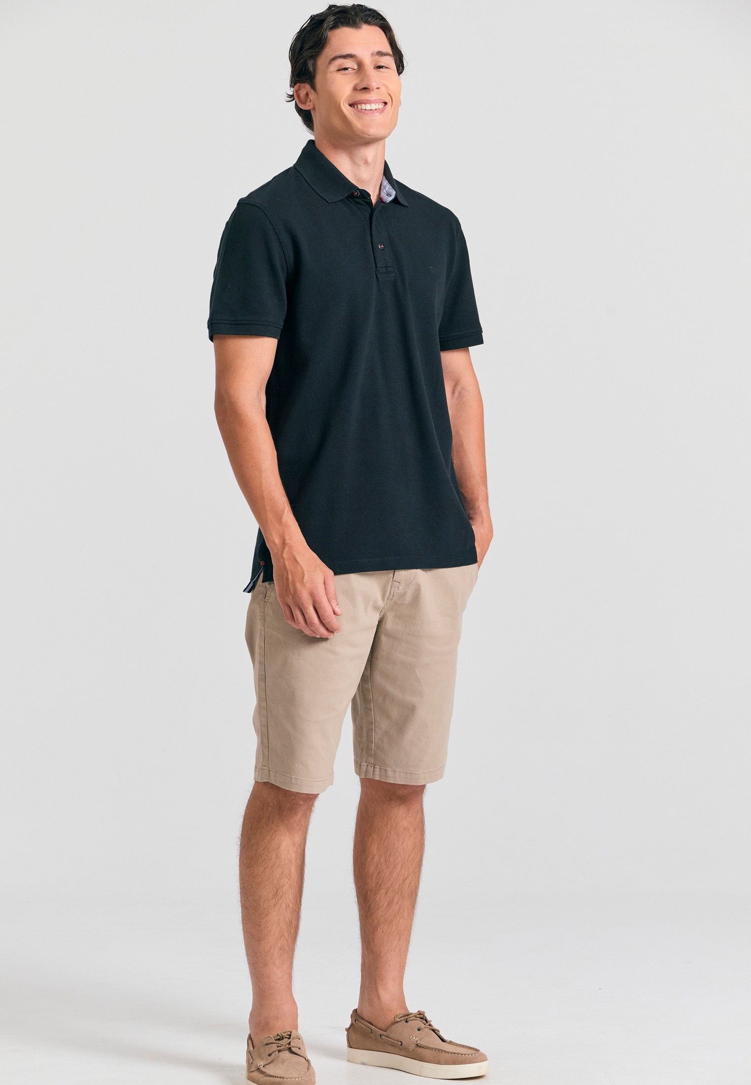 Men's Polo Shirts Funky Buddha Black