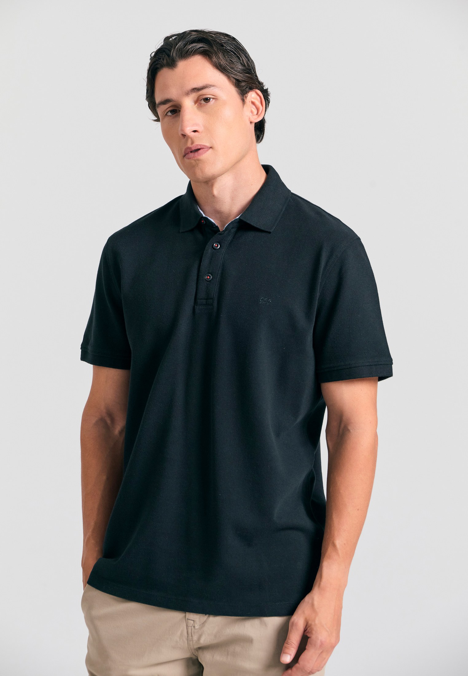 Men's Polo Shirts Funky Buddha Black