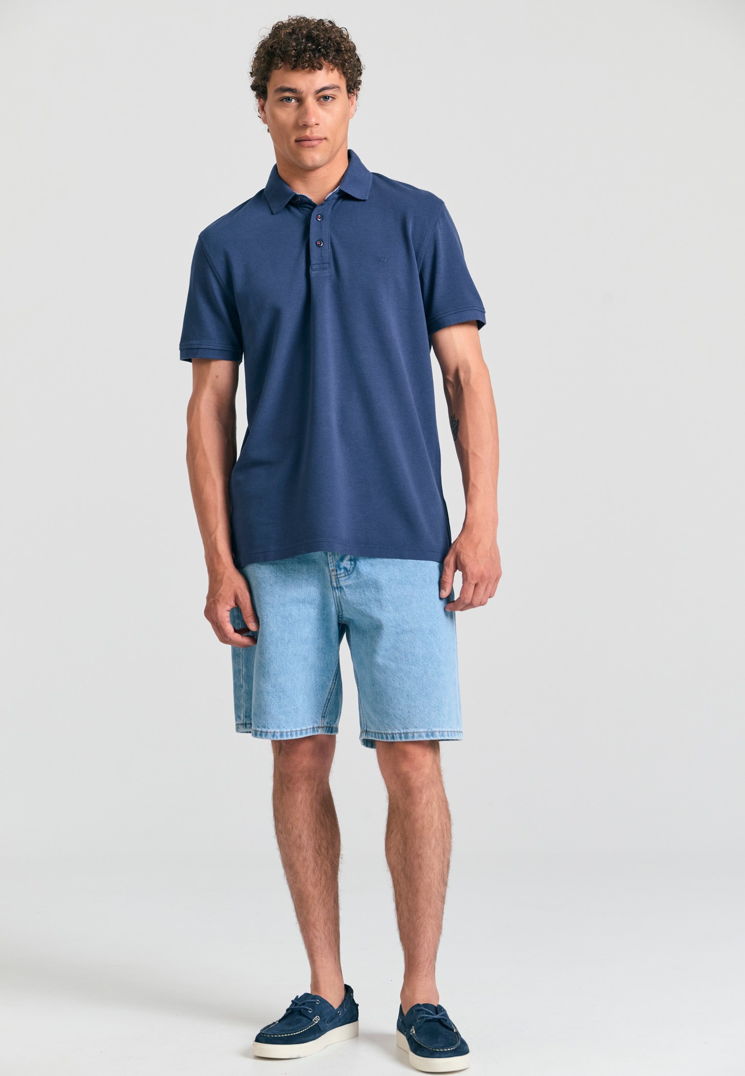 Men's Polo Shirts Funky Buddha Navy