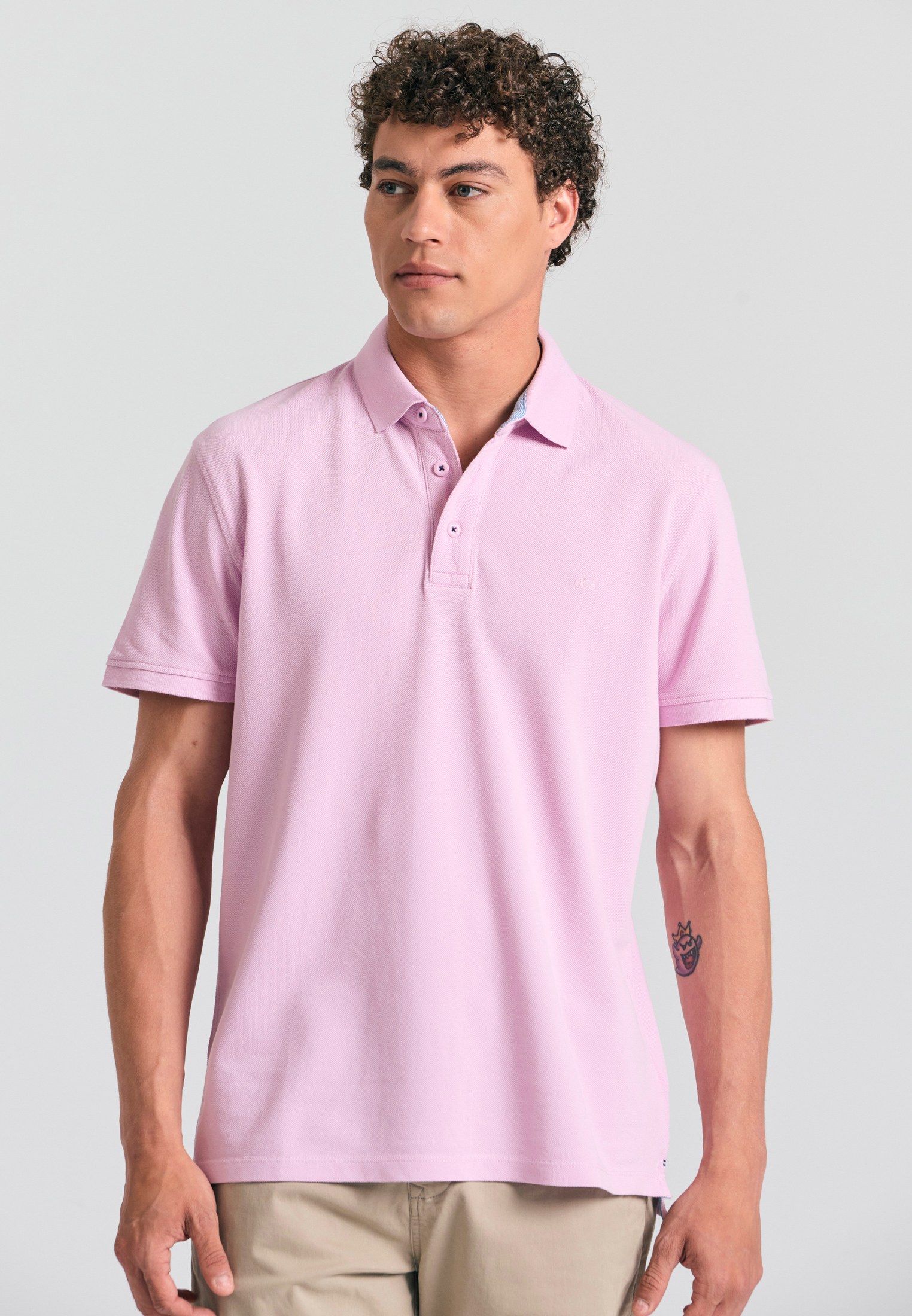 Men's Polo Shirts Funky Buddha Pink