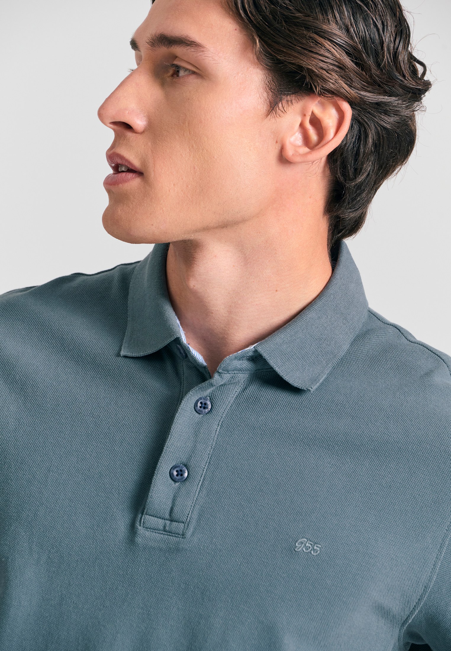 Men's Polo Shirts Funky Buddha Gray