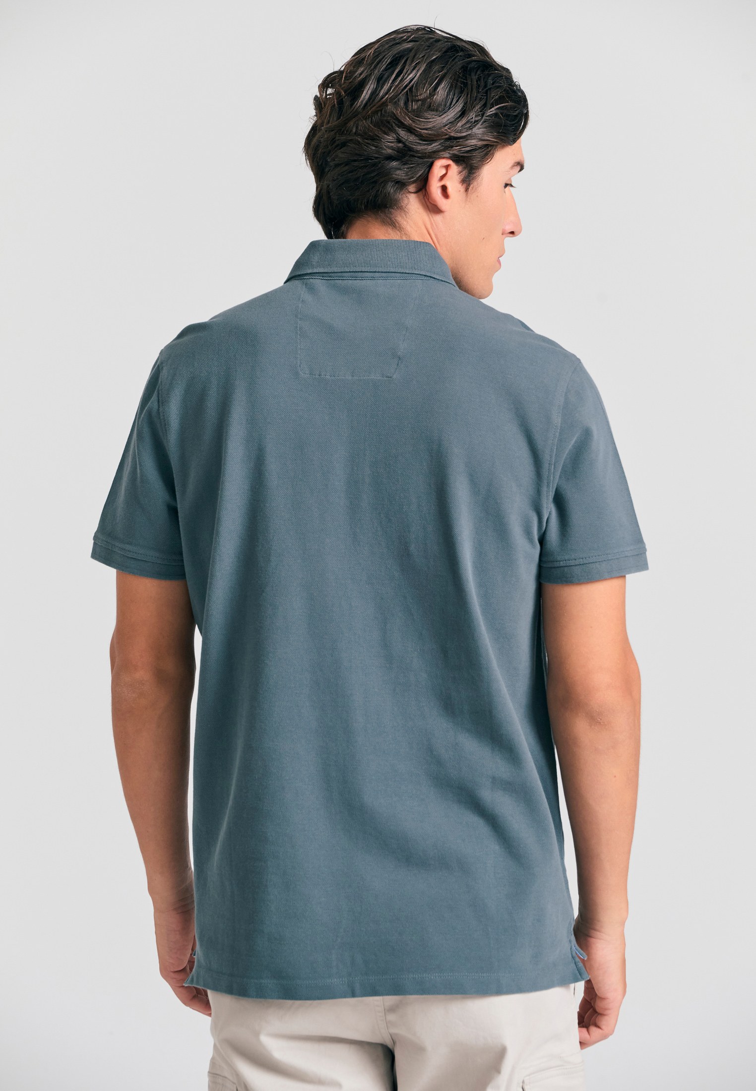 Men's Polo Shirts Funky Buddha Gray