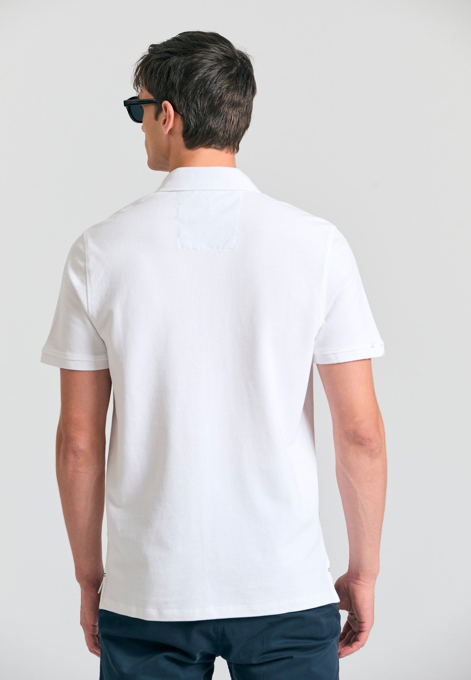 Men's Polo Shirts Funky Buddha White